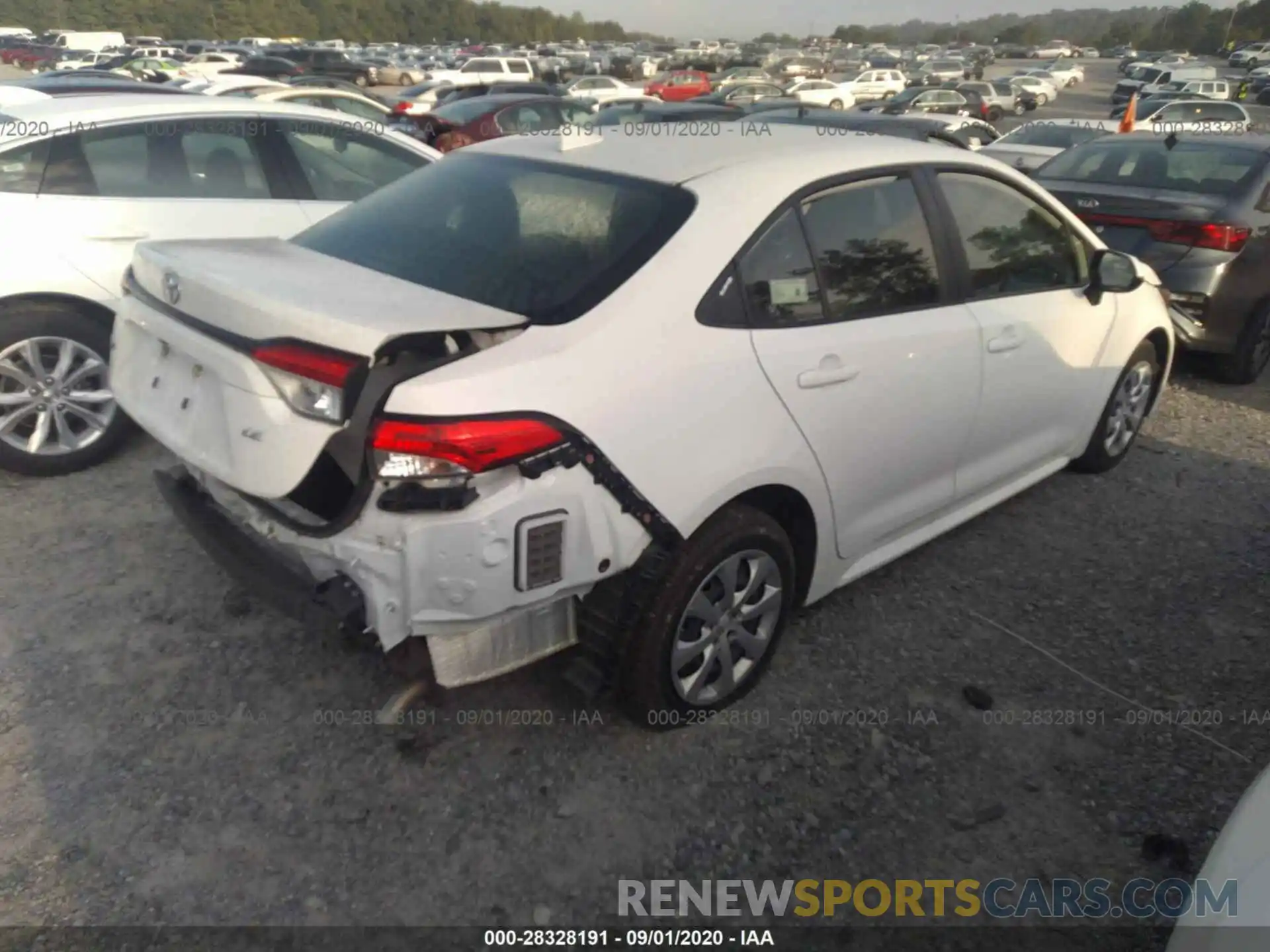 4 Photograph of a damaged car JTDEPRAE8LJ041295 TOYOTA COROLLA 2020