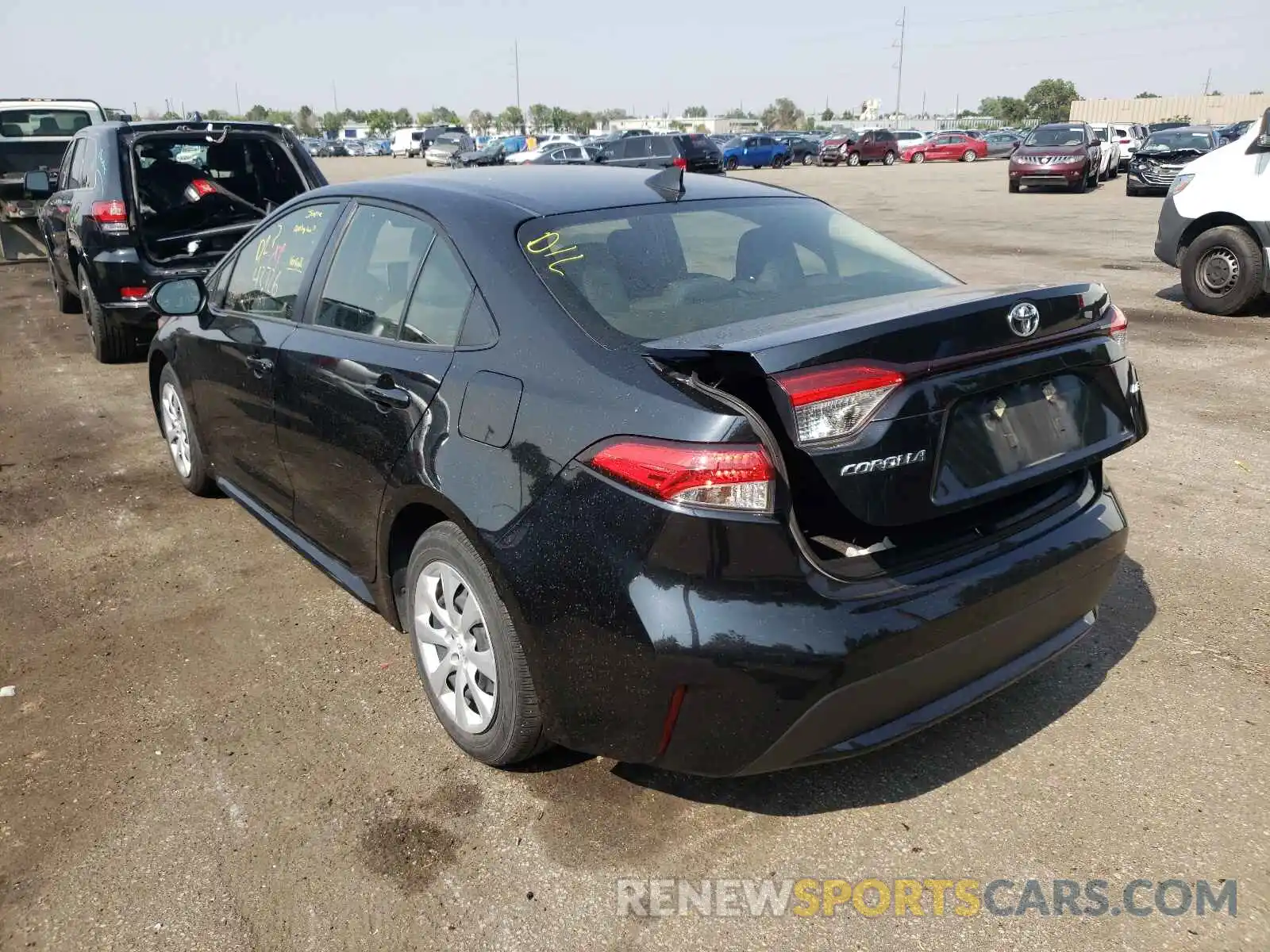 3 Photograph of a damaged car JTDEPRAE8LJ041961 TOYOTA COROLLA 2020