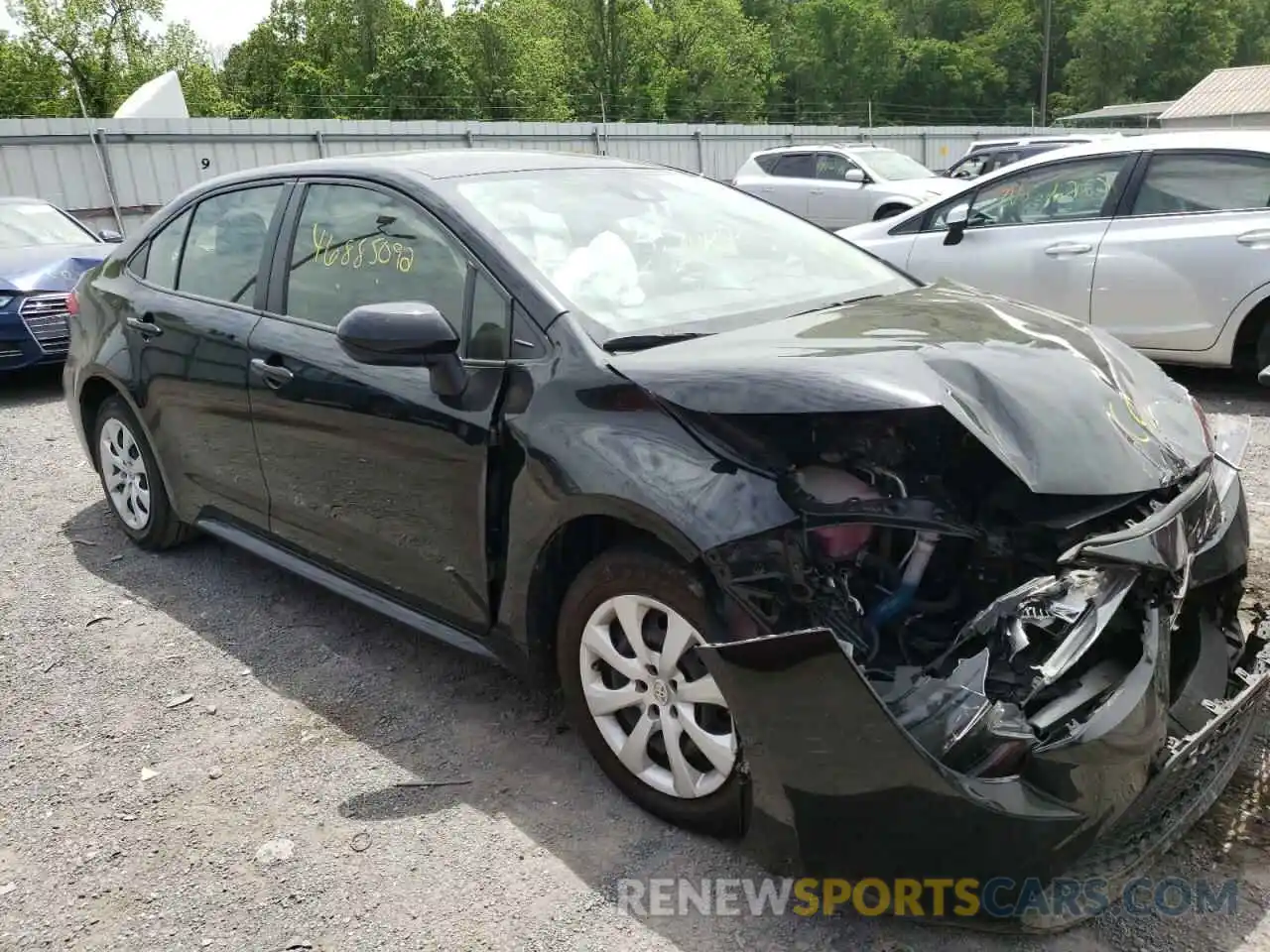 1 Photograph of a damaged car JTDEPRAE8LJ042057 TOYOTA COROLLA 2020