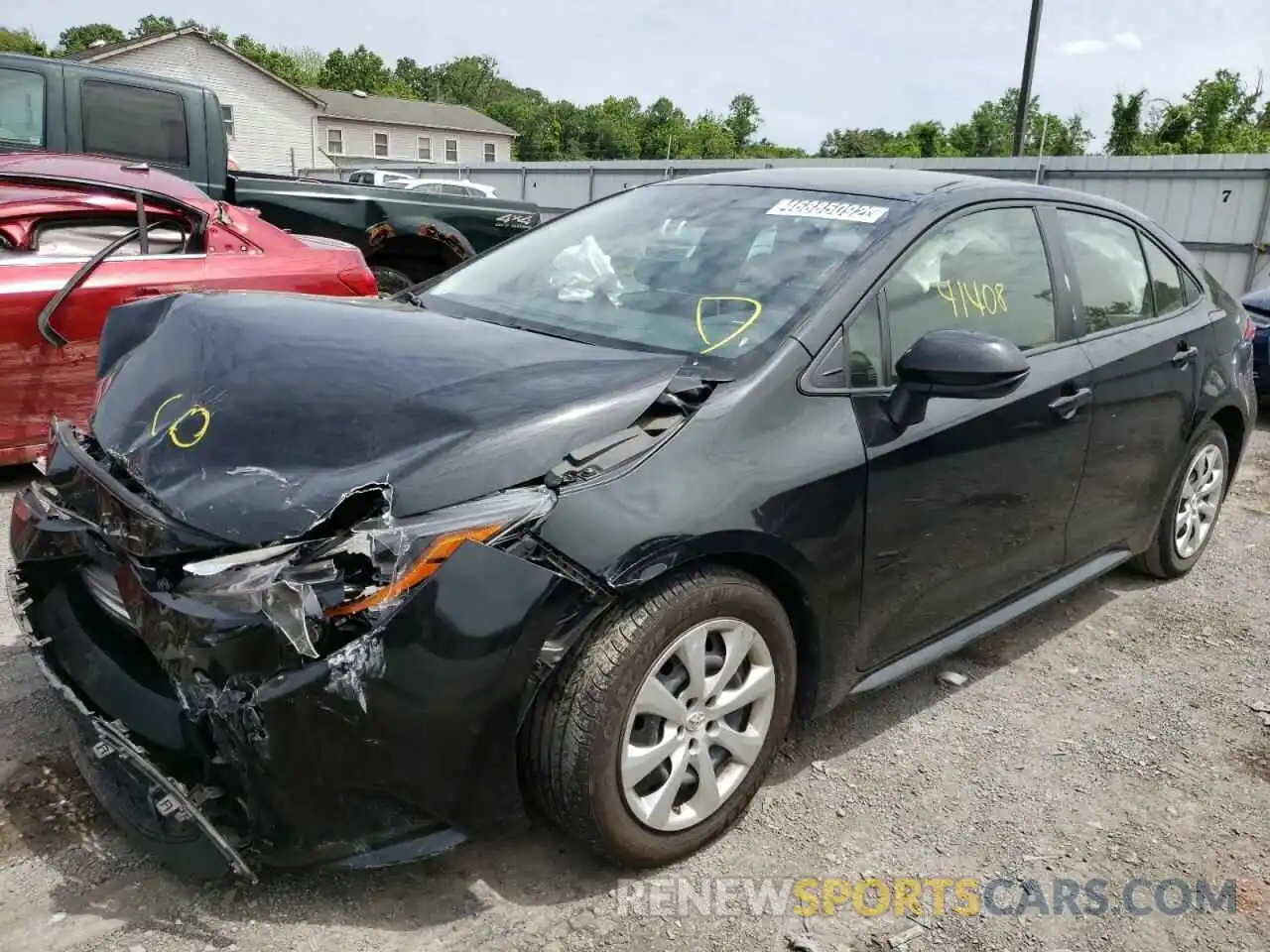 2 Photograph of a damaged car JTDEPRAE8LJ042057 TOYOTA COROLLA 2020