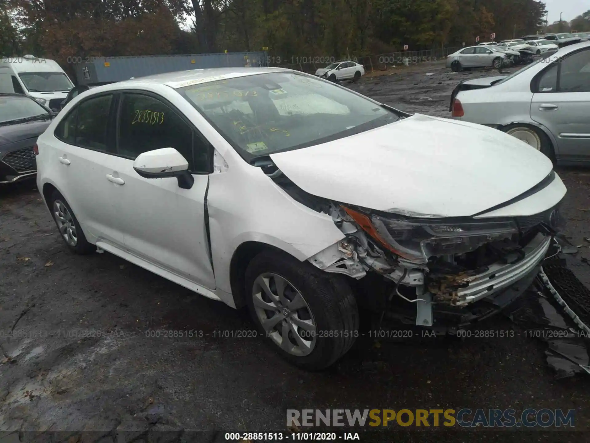 1 Photograph of a damaged car JTDEPRAE8LJ042107 TOYOTA COROLLA 2020