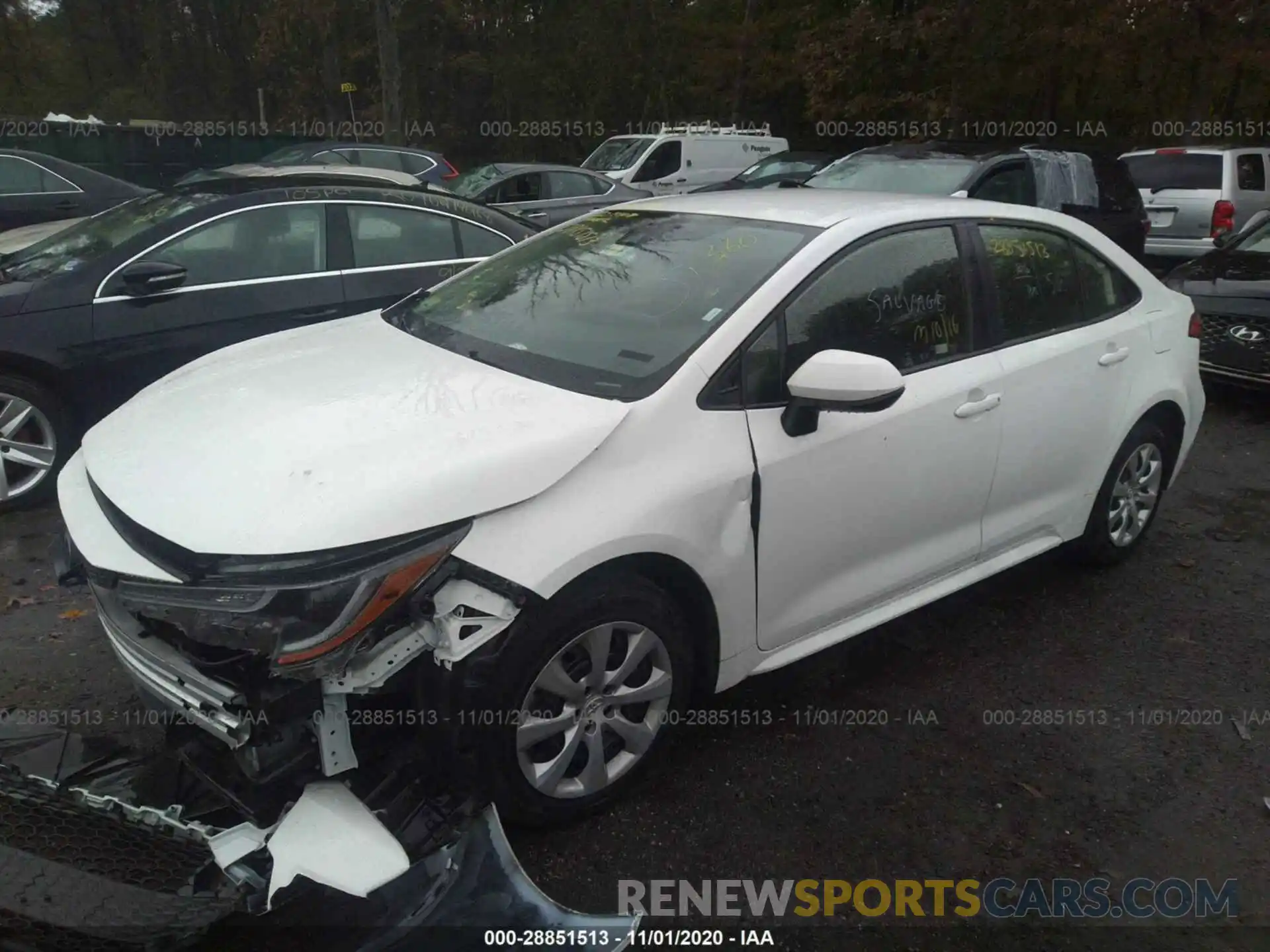 2 Photograph of a damaged car JTDEPRAE8LJ042107 TOYOTA COROLLA 2020