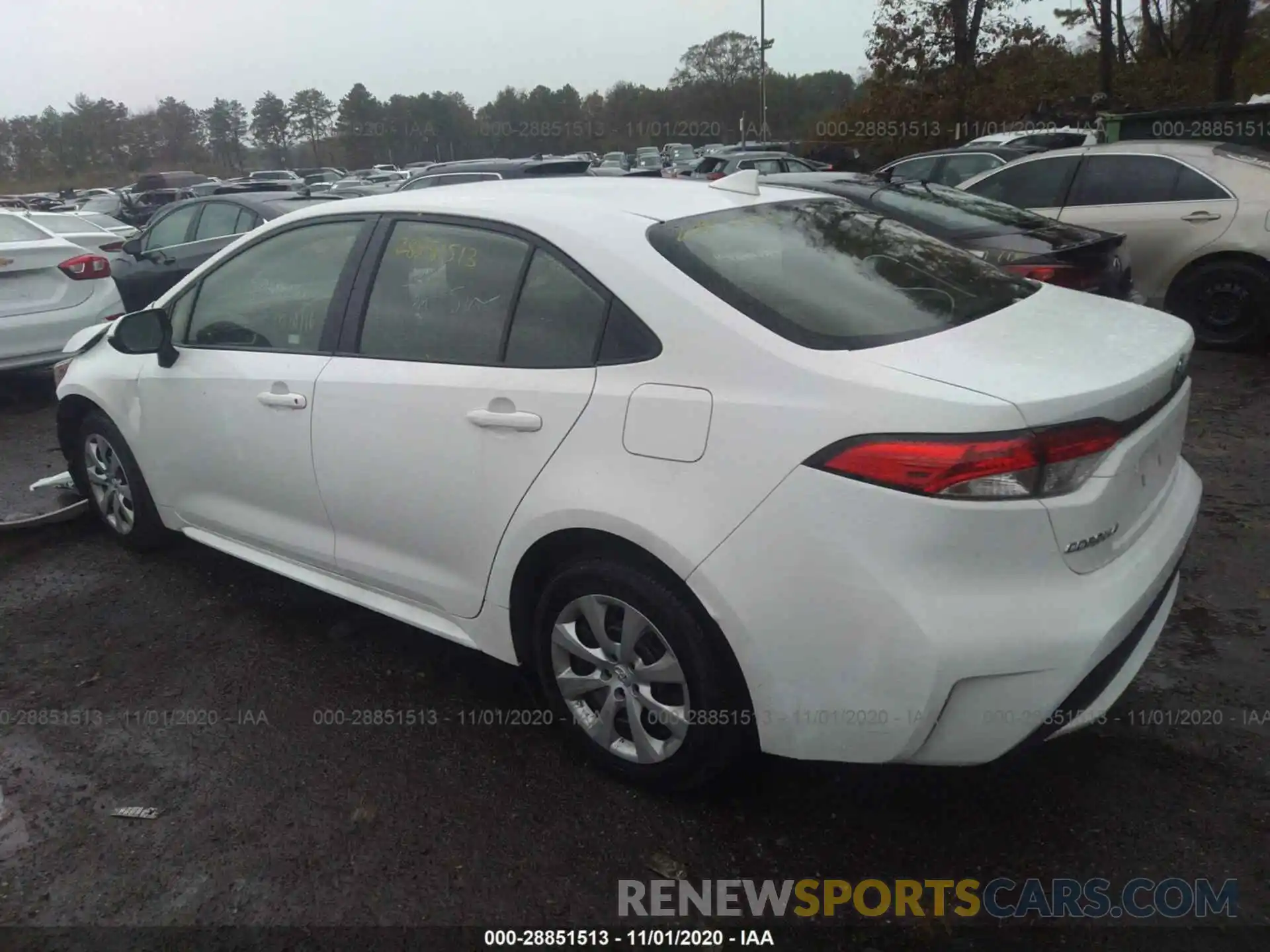 3 Photograph of a damaged car JTDEPRAE8LJ042107 TOYOTA COROLLA 2020