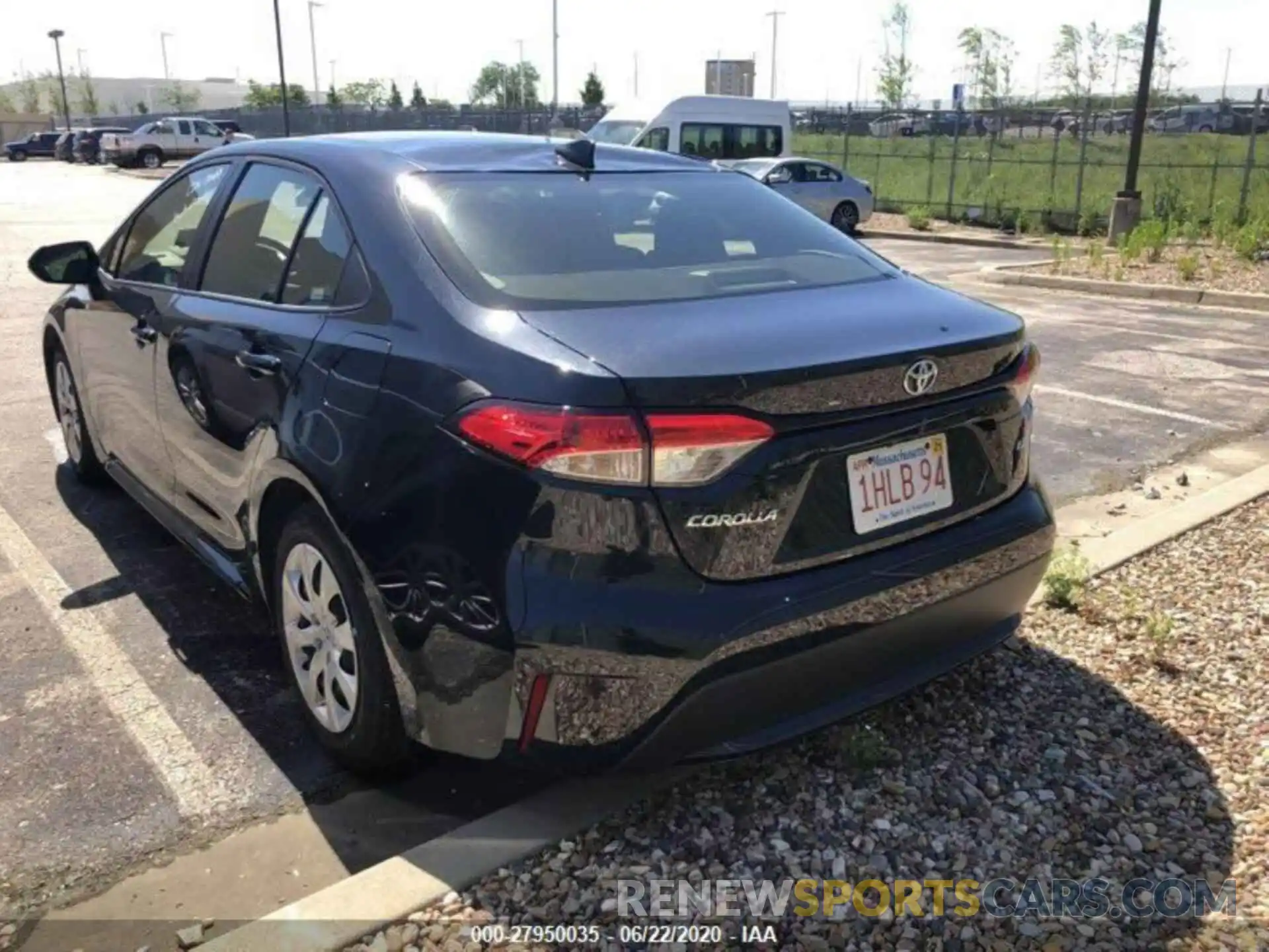 2 Photograph of a damaged car JTDEPRAE8LJ042527 TOYOTA COROLLA 2020