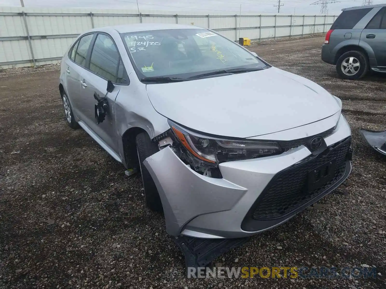 1 Photograph of a damaged car JTDEPRAE8LJ042558 TOYOTA COROLLA 2020