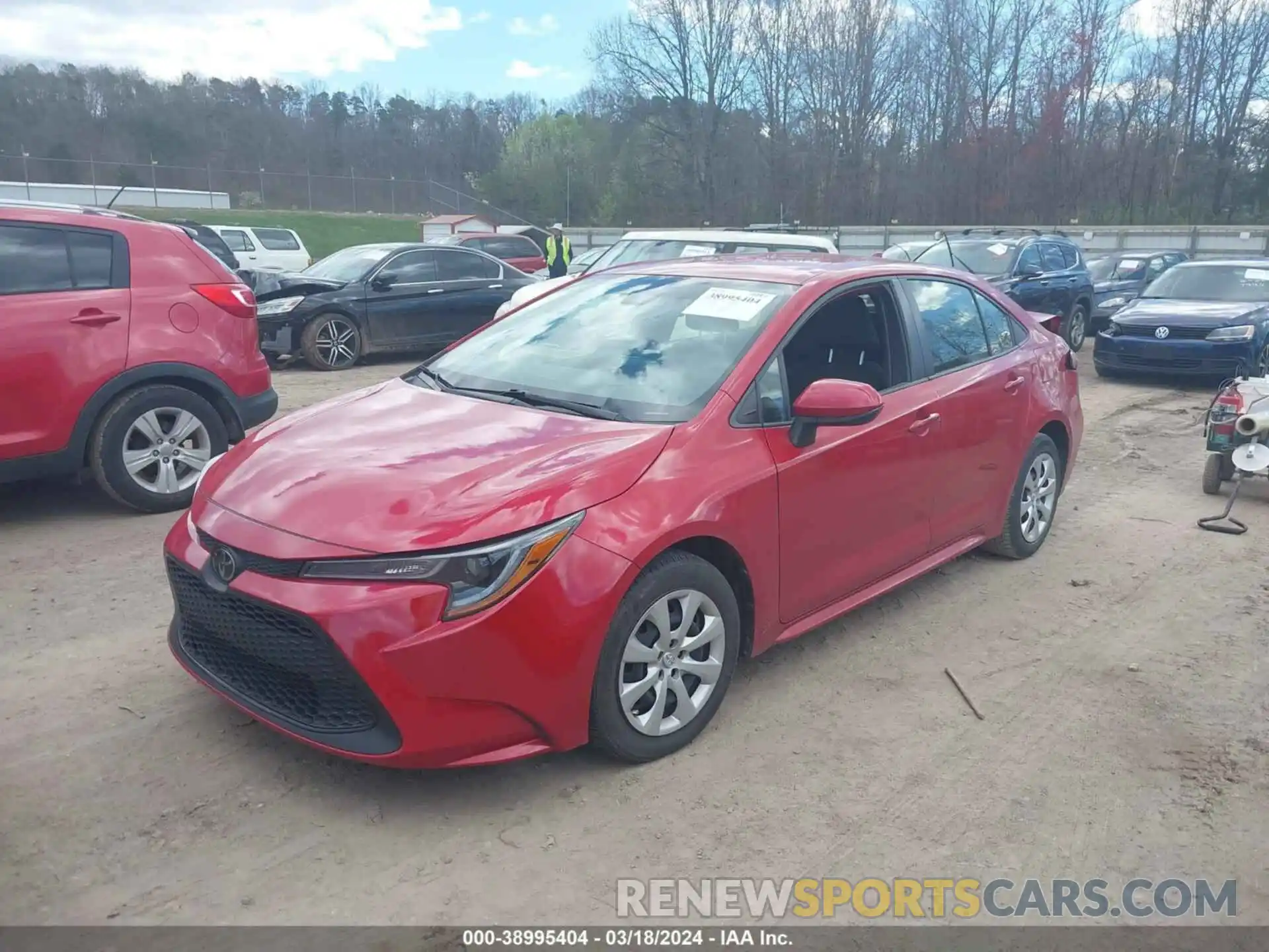 2 Photograph of a damaged car JTDEPRAE8LJ042754 TOYOTA COROLLA 2020