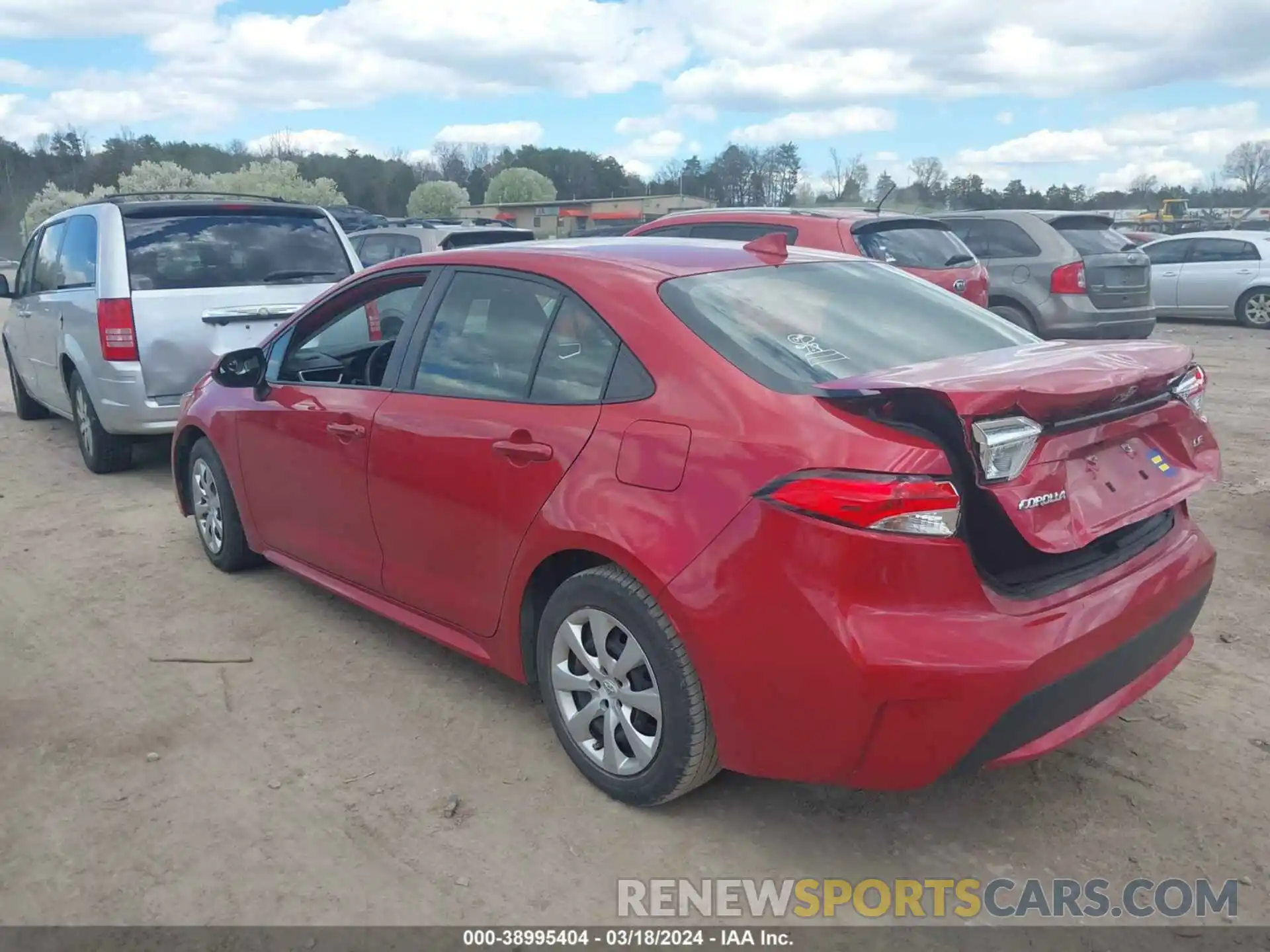 3 Photograph of a damaged car JTDEPRAE8LJ042754 TOYOTA COROLLA 2020