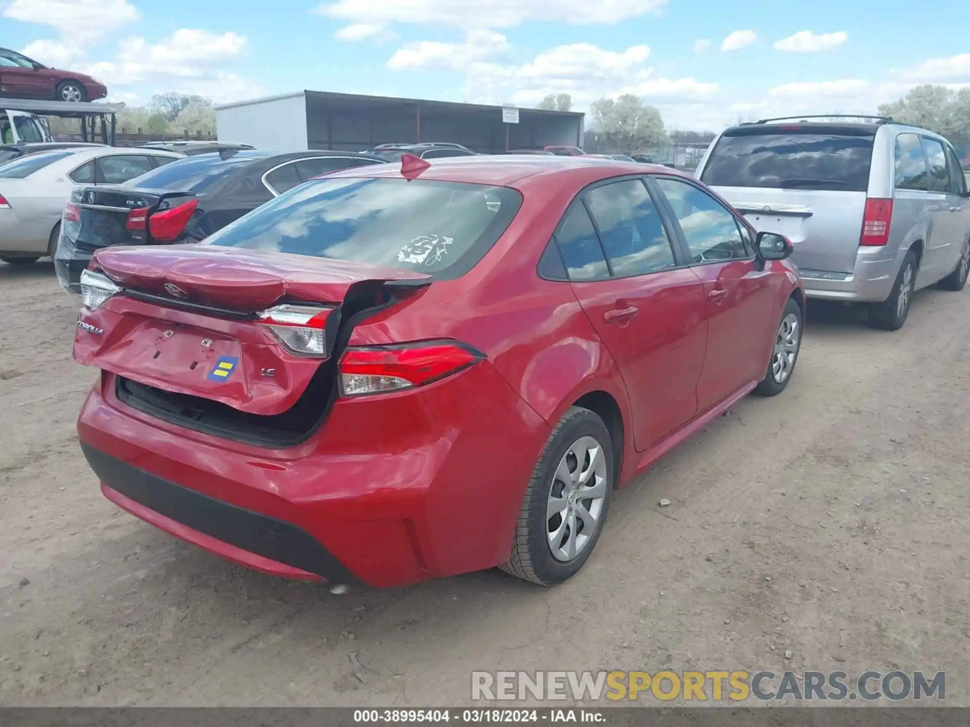 4 Photograph of a damaged car JTDEPRAE8LJ042754 TOYOTA COROLLA 2020