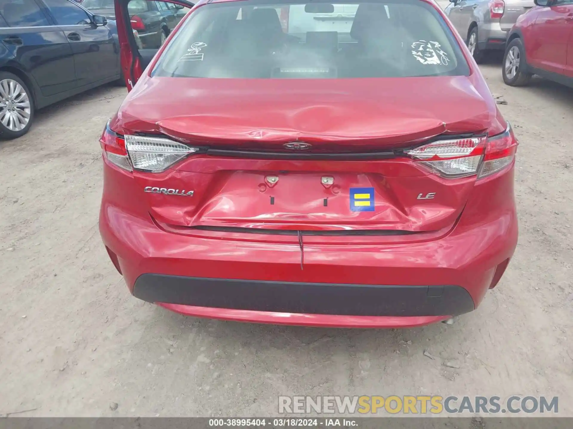 6 Photograph of a damaged car JTDEPRAE8LJ042754 TOYOTA COROLLA 2020