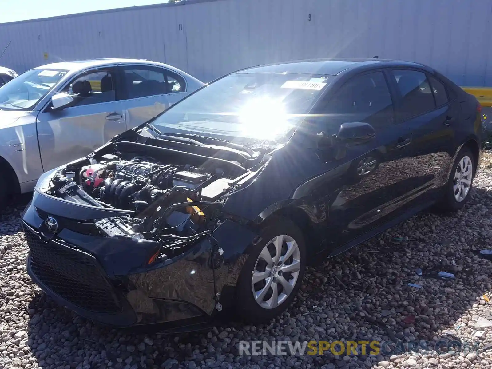 2 Photograph of a damaged car JTDEPRAE8LJ042768 TOYOTA COROLLA 2020