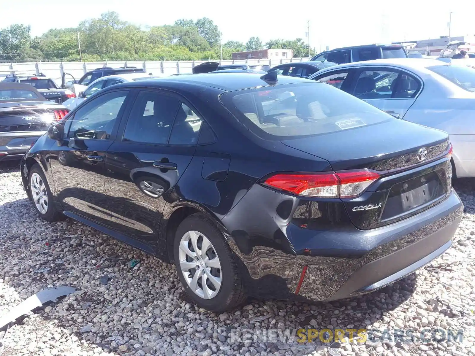 3 Photograph of a damaged car JTDEPRAE8LJ042768 TOYOTA COROLLA 2020