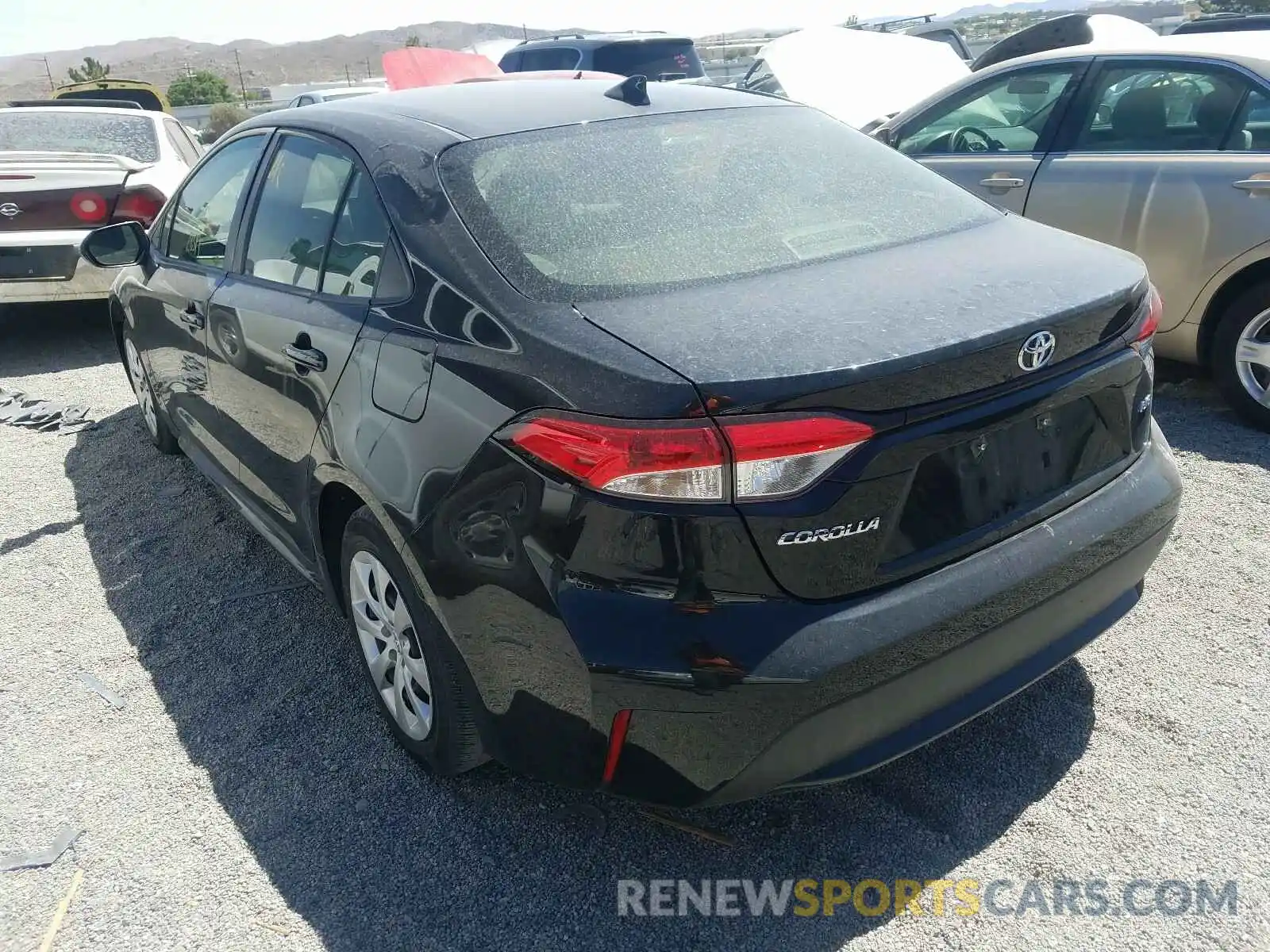 3 Photograph of a damaged car JTDEPRAE8LJ043130 TOYOTA COROLLA 2020