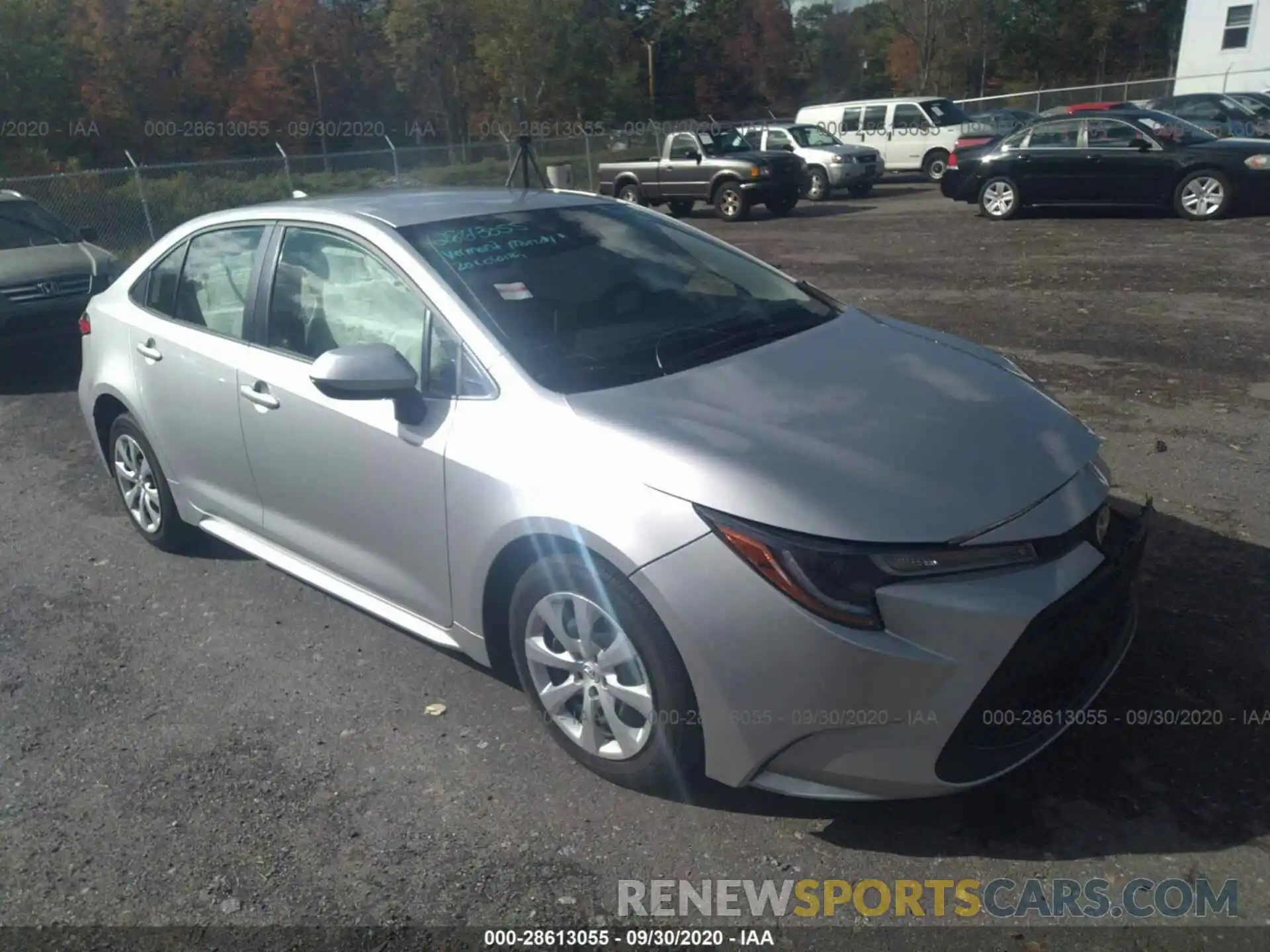 1 Photograph of a damaged car JTDEPRAE8LJ043368 TOYOTA COROLLA 2020