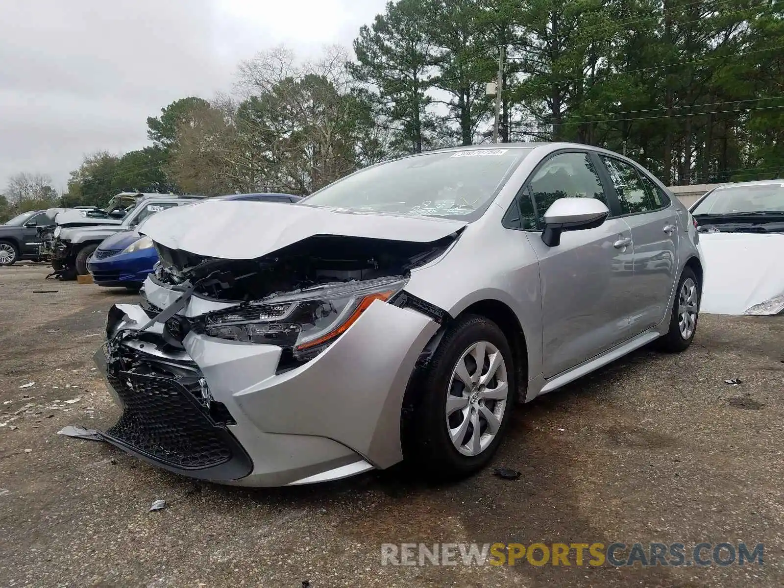 2 Photograph of a damaged car JTDEPRAE8LJ043564 TOYOTA COROLLA 2020