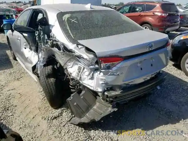 3 Photograph of a damaged car JTDEPRAE8LJ043712 TOYOTA COROLLA 2020