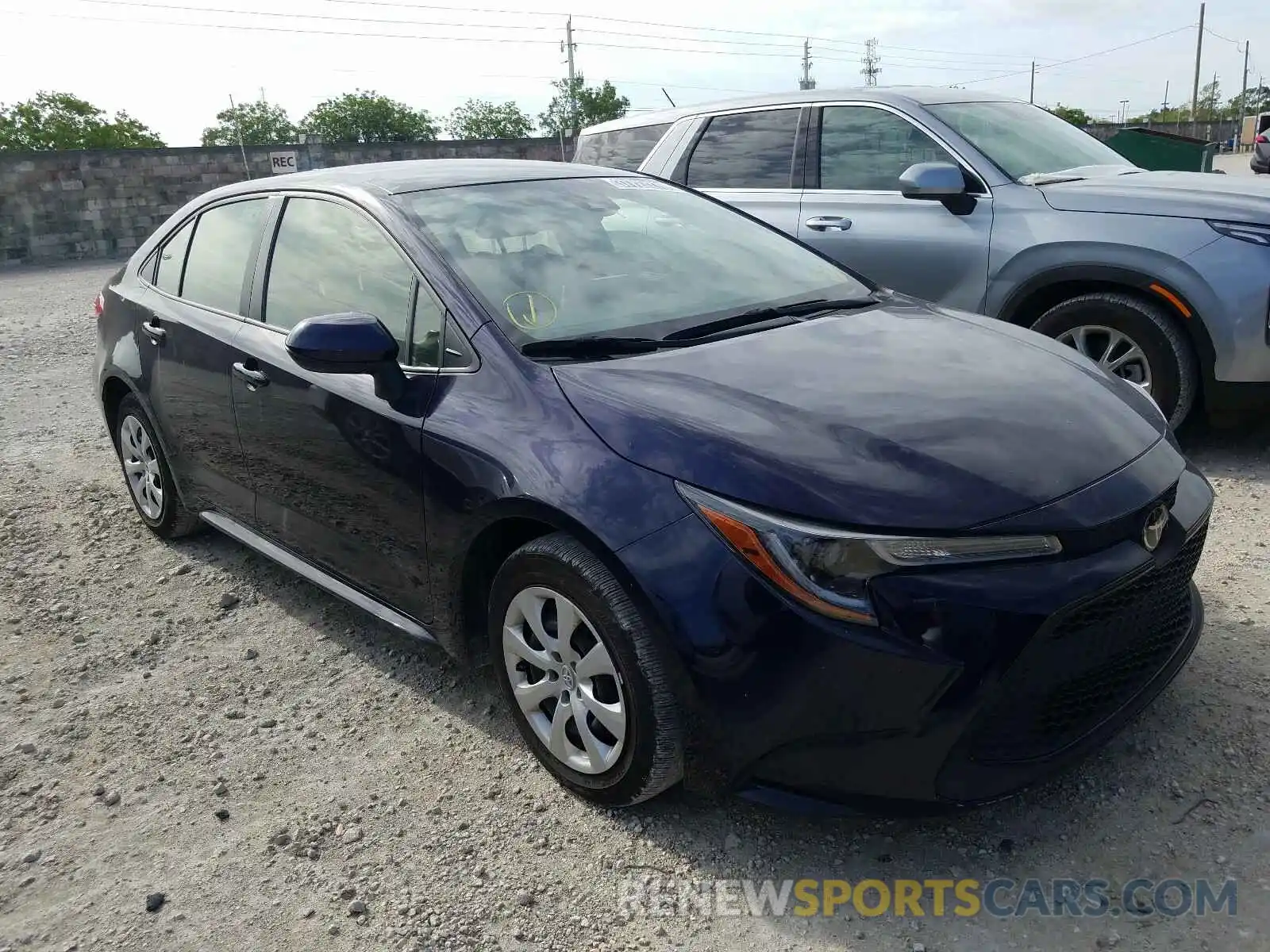 1 Photograph of a damaged car JTDEPRAE8LJ043760 TOYOTA COROLLA 2020