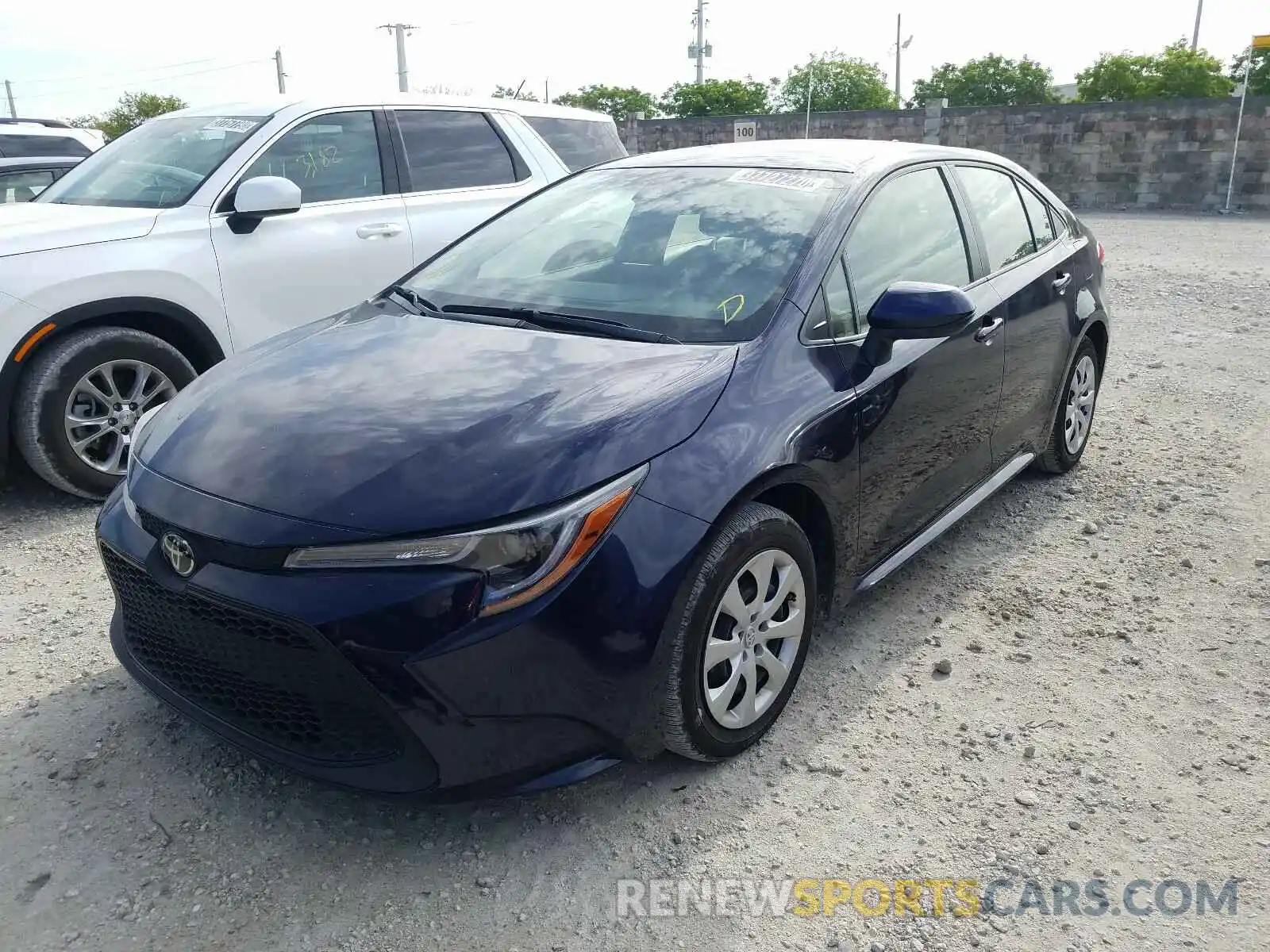 2 Photograph of a damaged car JTDEPRAE8LJ043760 TOYOTA COROLLA 2020