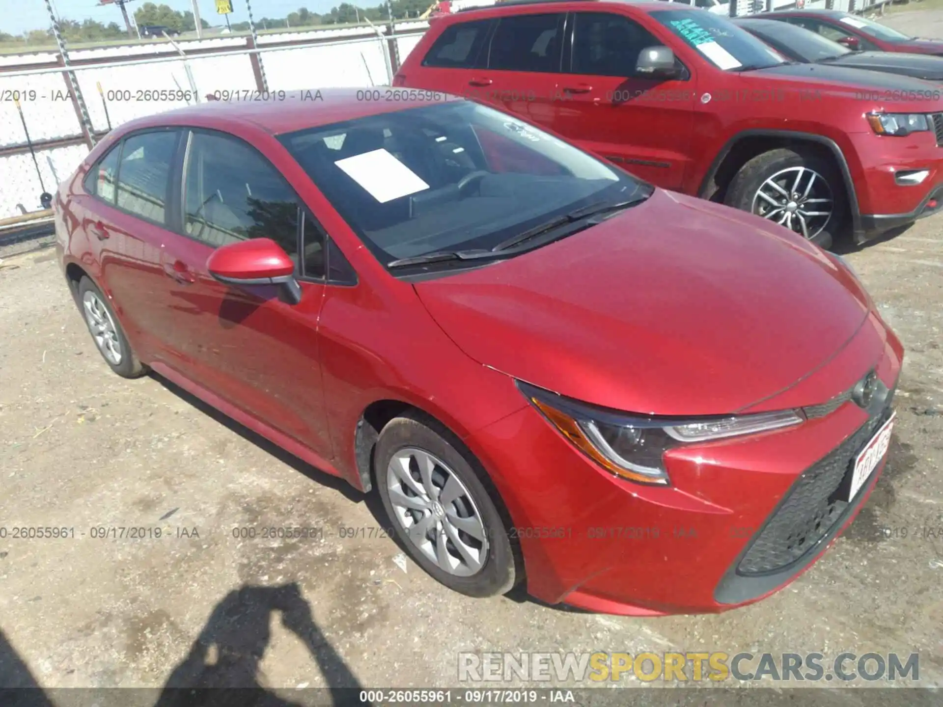 1 Photograph of a damaged car JTDEPRAE8LJ044035 TOYOTA COROLLA 2020