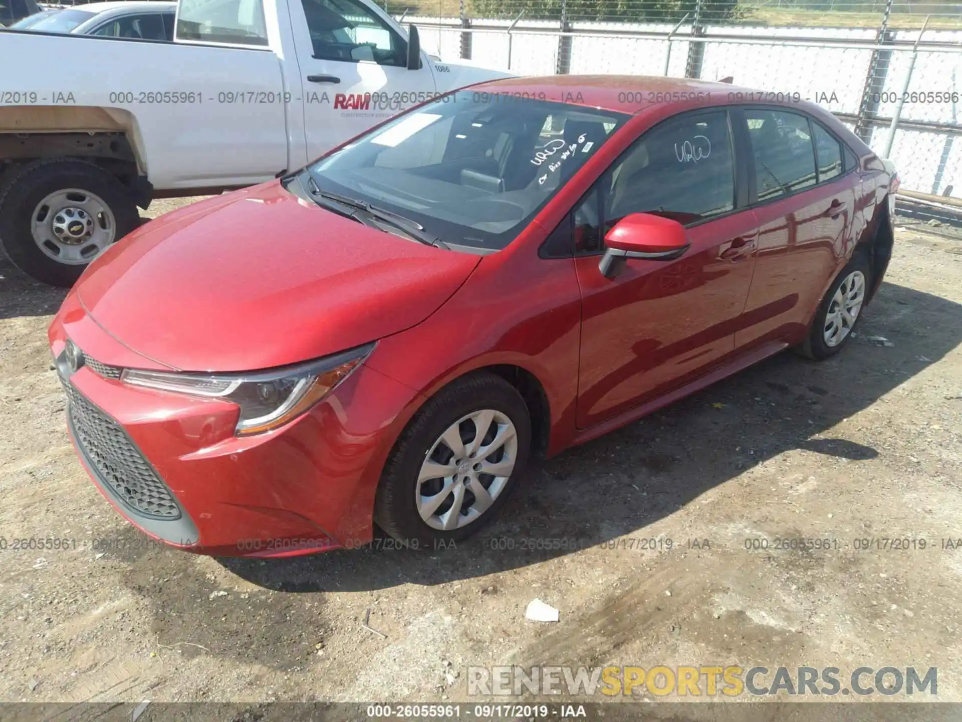 2 Photograph of a damaged car JTDEPRAE8LJ044035 TOYOTA COROLLA 2020