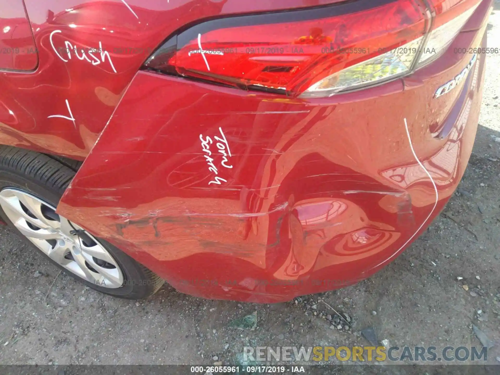 6 Photograph of a damaged car JTDEPRAE8LJ044035 TOYOTA COROLLA 2020