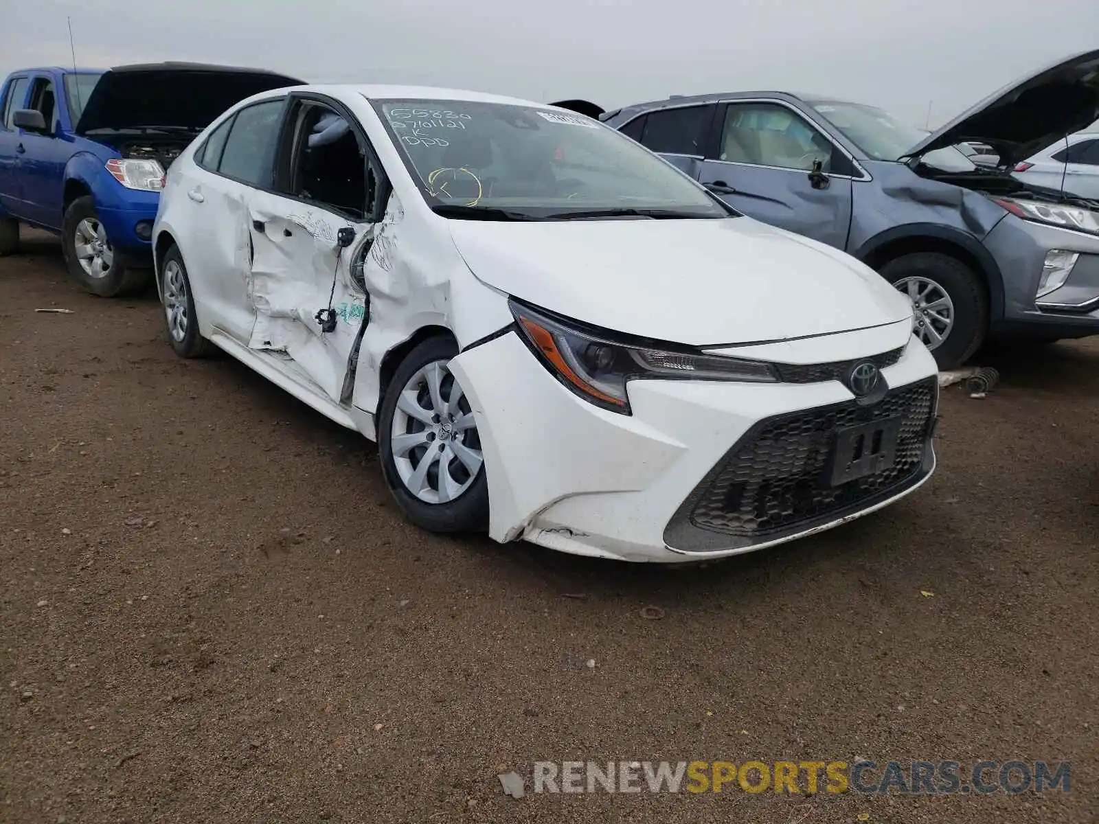 1 Photograph of a damaged car JTDEPRAE8LJ044066 TOYOTA COROLLA 2020