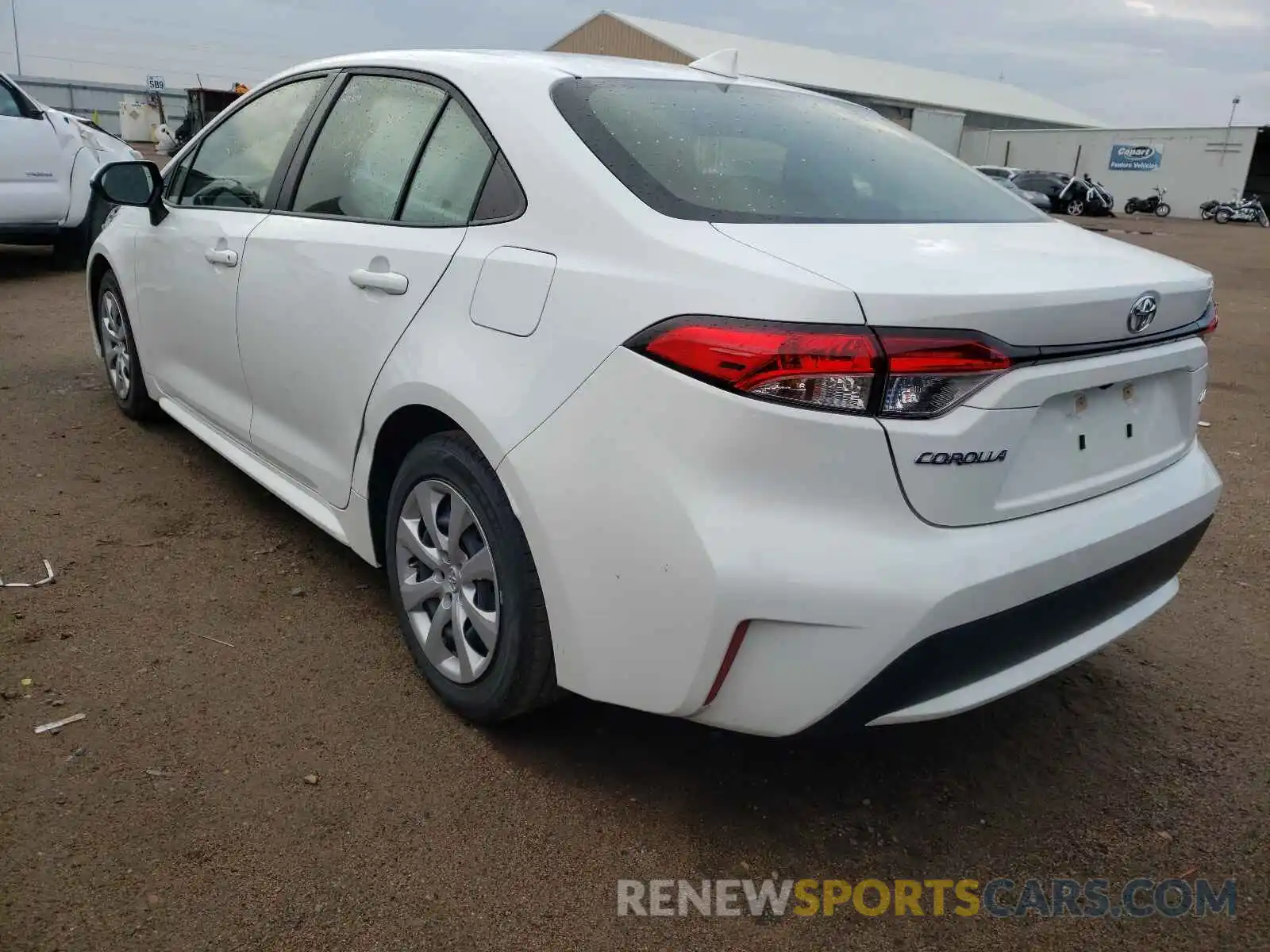 3 Photograph of a damaged car JTDEPRAE8LJ044066 TOYOTA COROLLA 2020