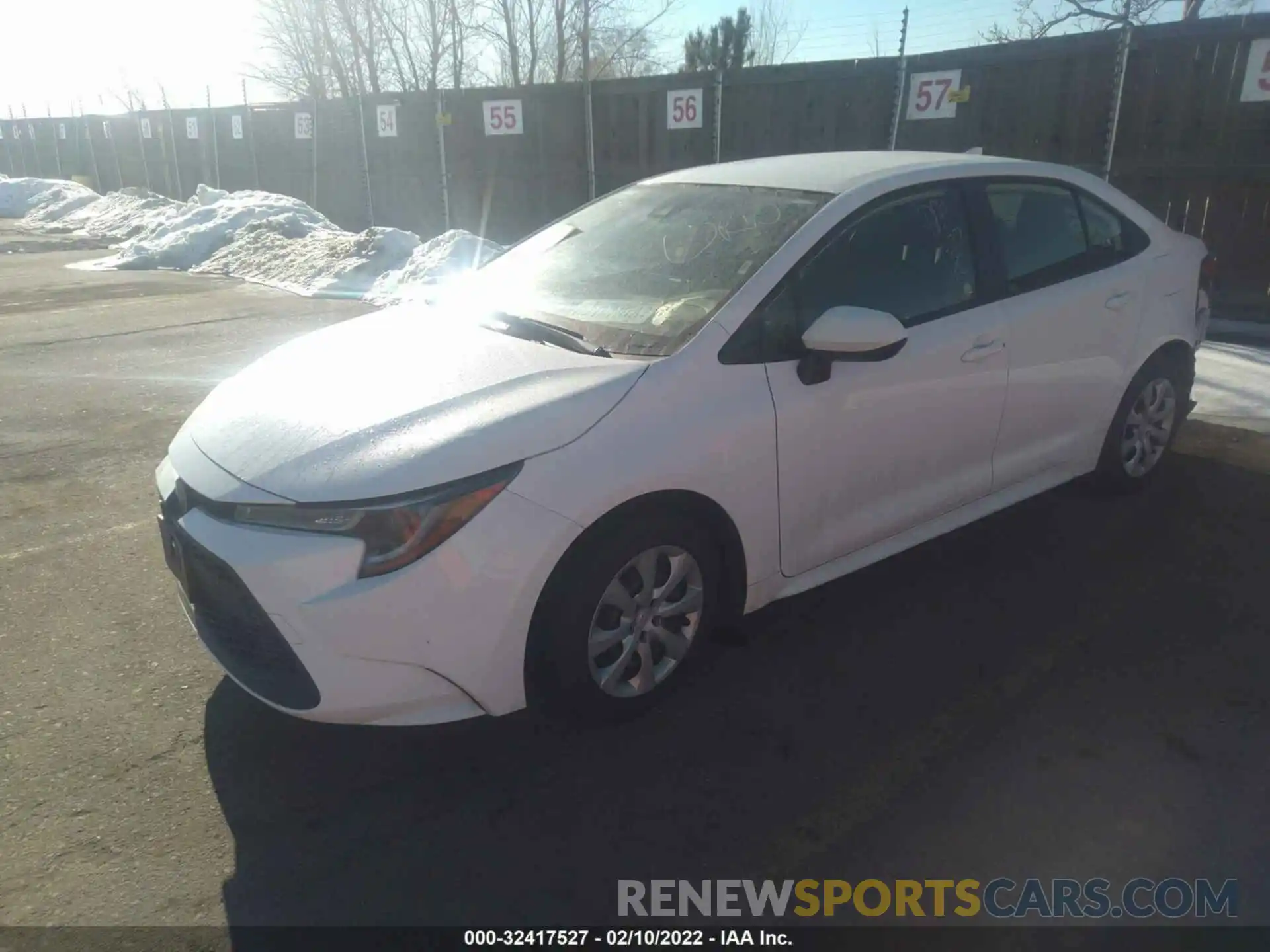 2 Photograph of a damaged car JTDEPRAE8LJ044116 TOYOTA COROLLA 2020