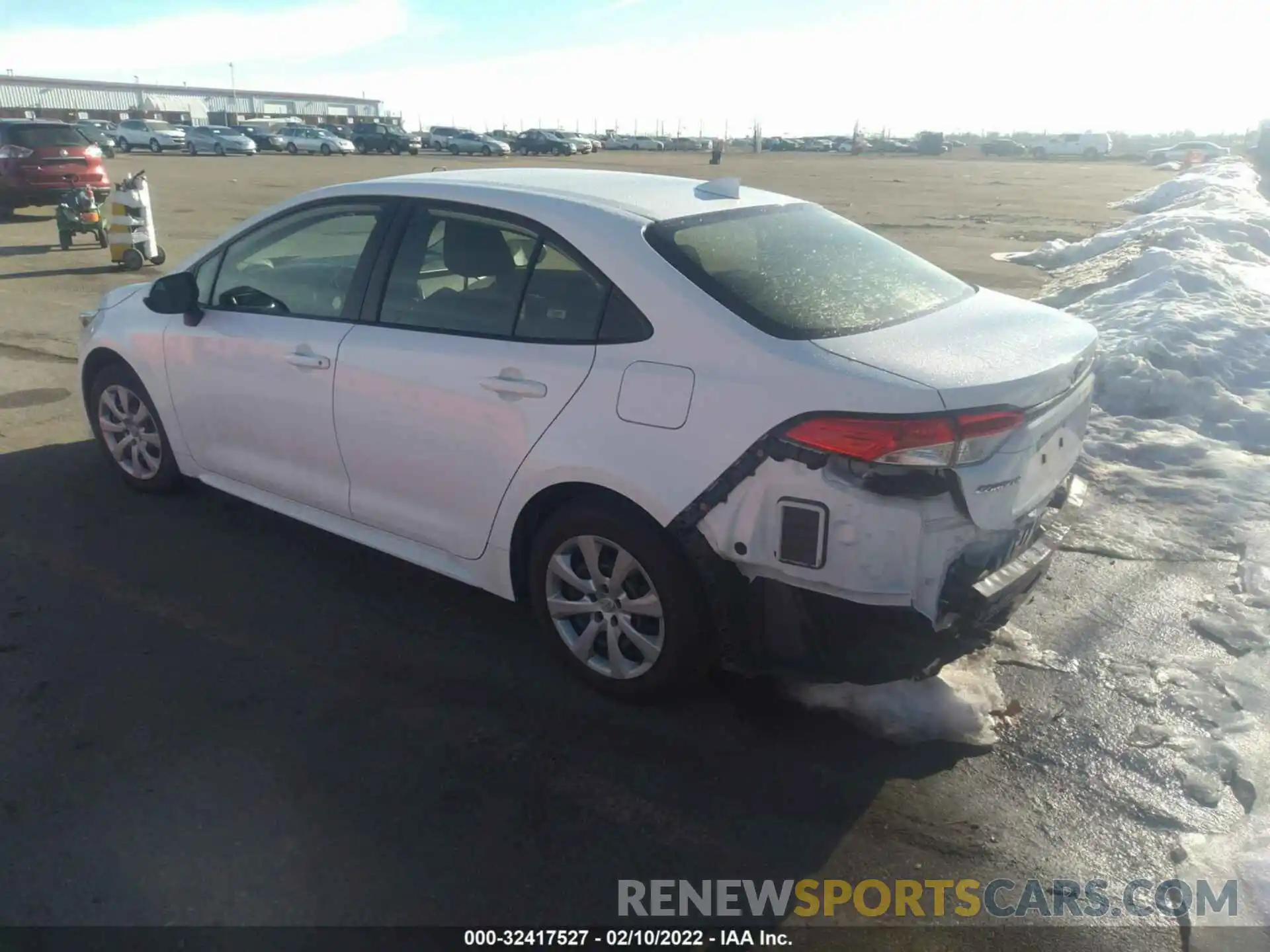 3 Photograph of a damaged car JTDEPRAE8LJ044116 TOYOTA COROLLA 2020