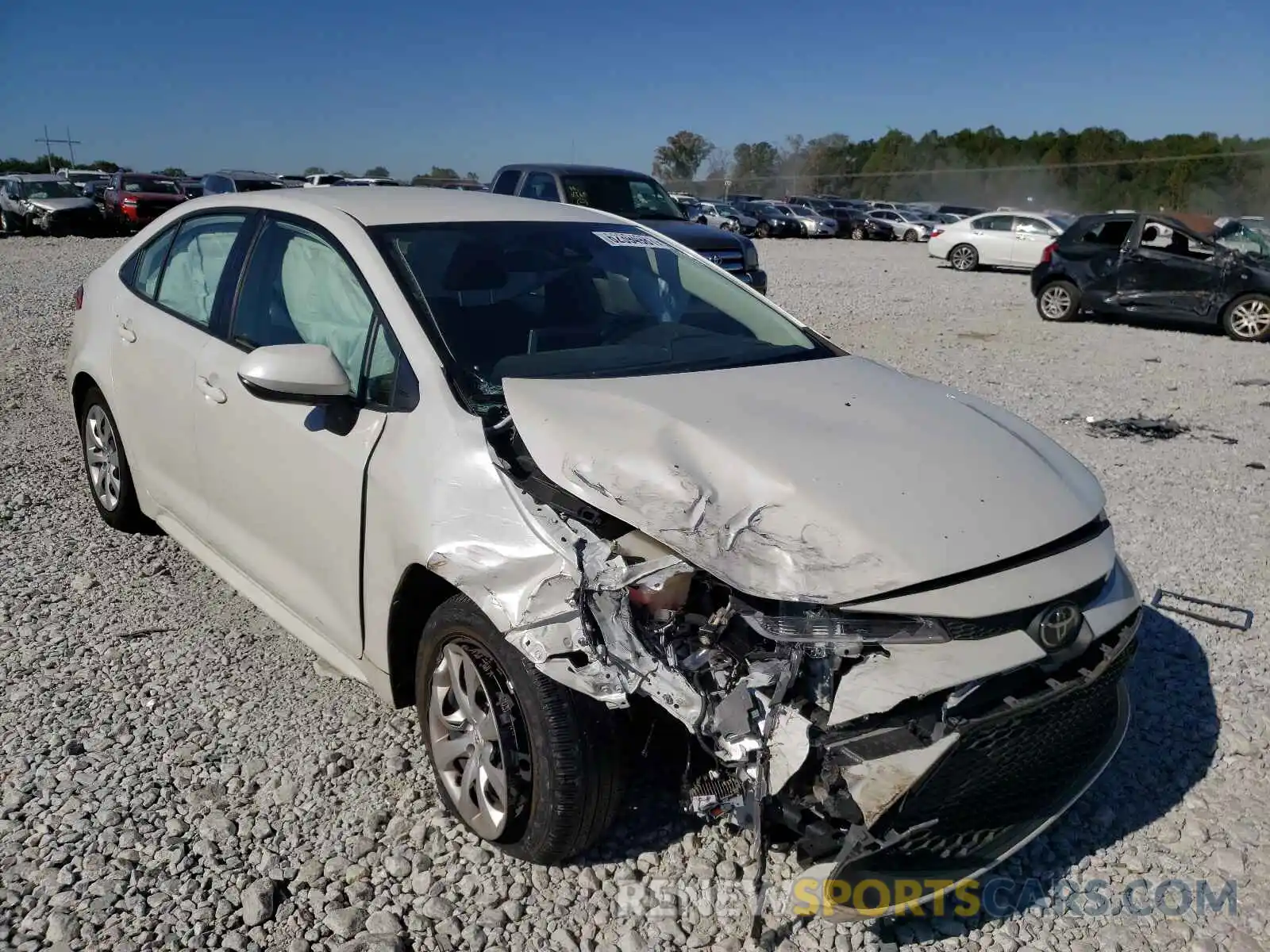 1 Photograph of a damaged car JTDEPRAE8LJ044309 TOYOTA COROLLA 2020