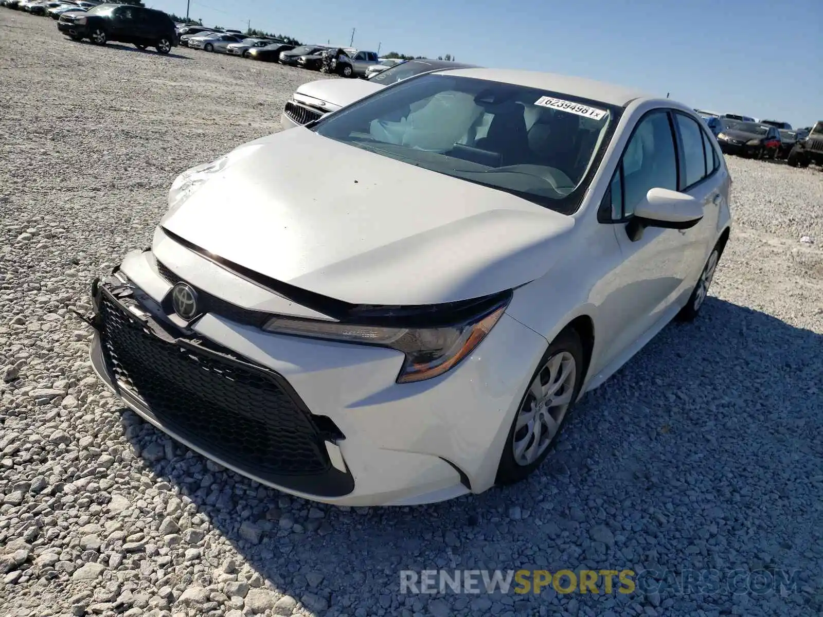 2 Photograph of a damaged car JTDEPRAE8LJ044309 TOYOTA COROLLA 2020