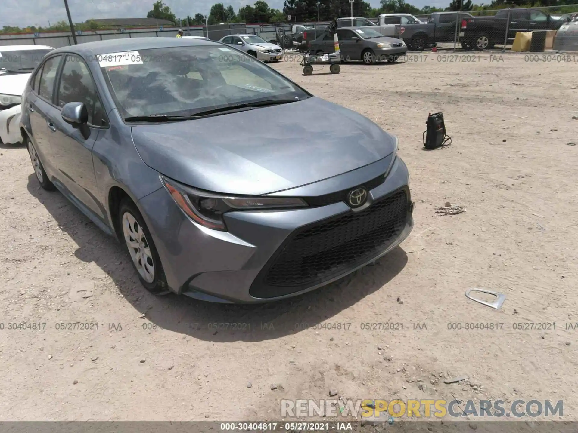 1 Photograph of a damaged car JTDEPRAE8LJ044360 TOYOTA COROLLA 2020