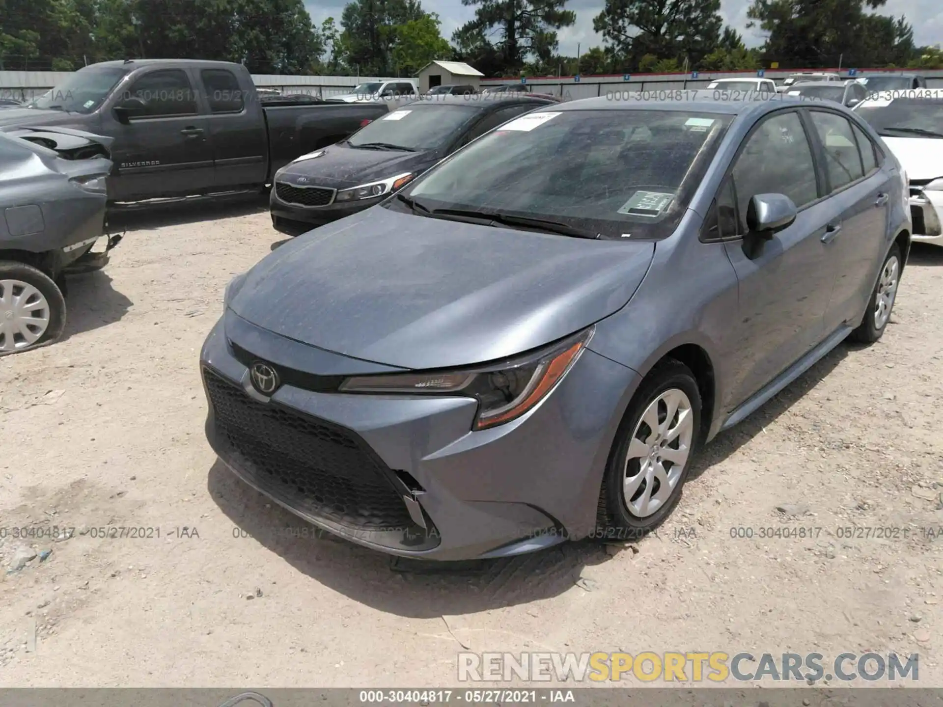 2 Photograph of a damaged car JTDEPRAE8LJ044360 TOYOTA COROLLA 2020