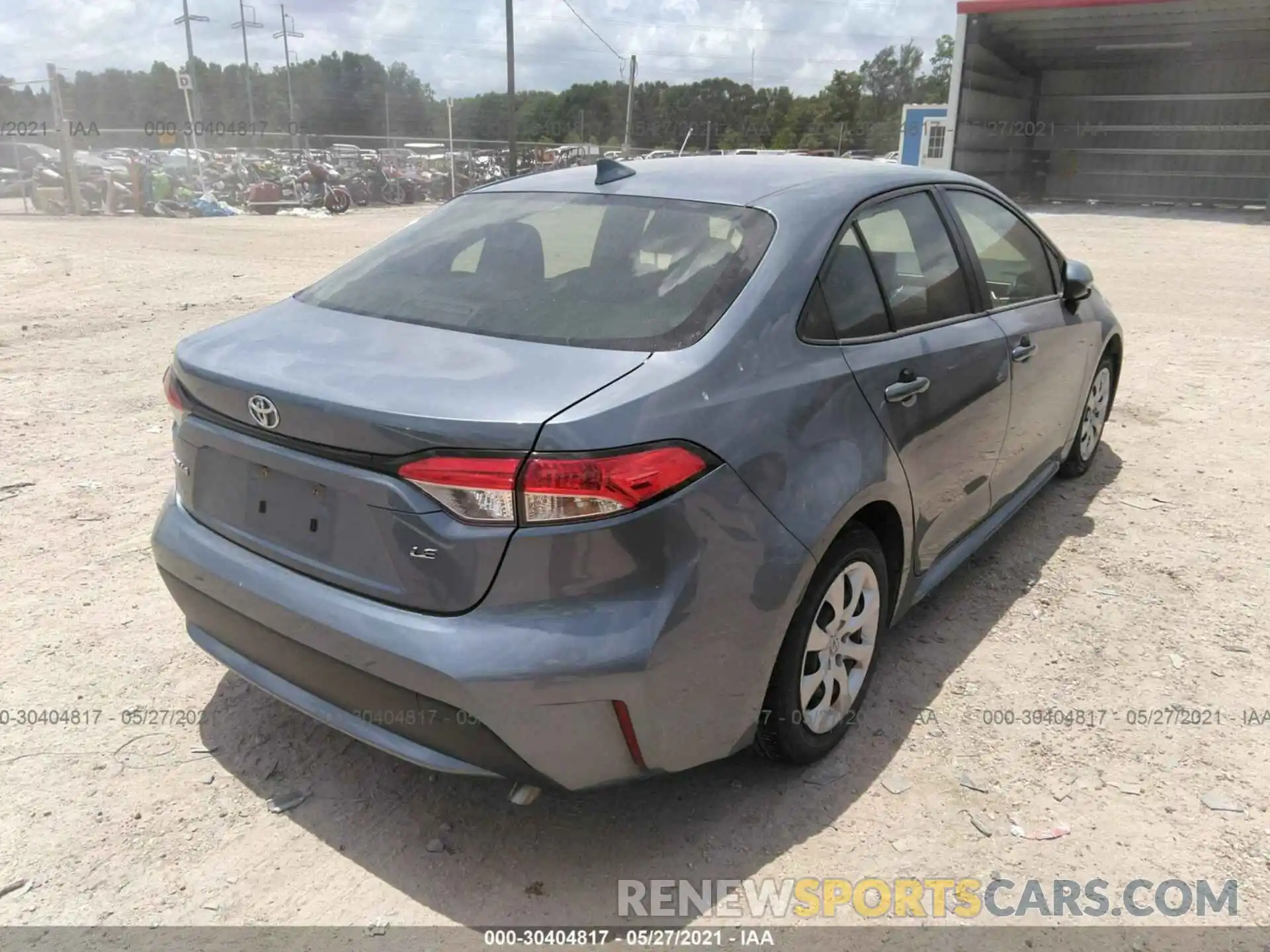 4 Photograph of a damaged car JTDEPRAE8LJ044360 TOYOTA COROLLA 2020