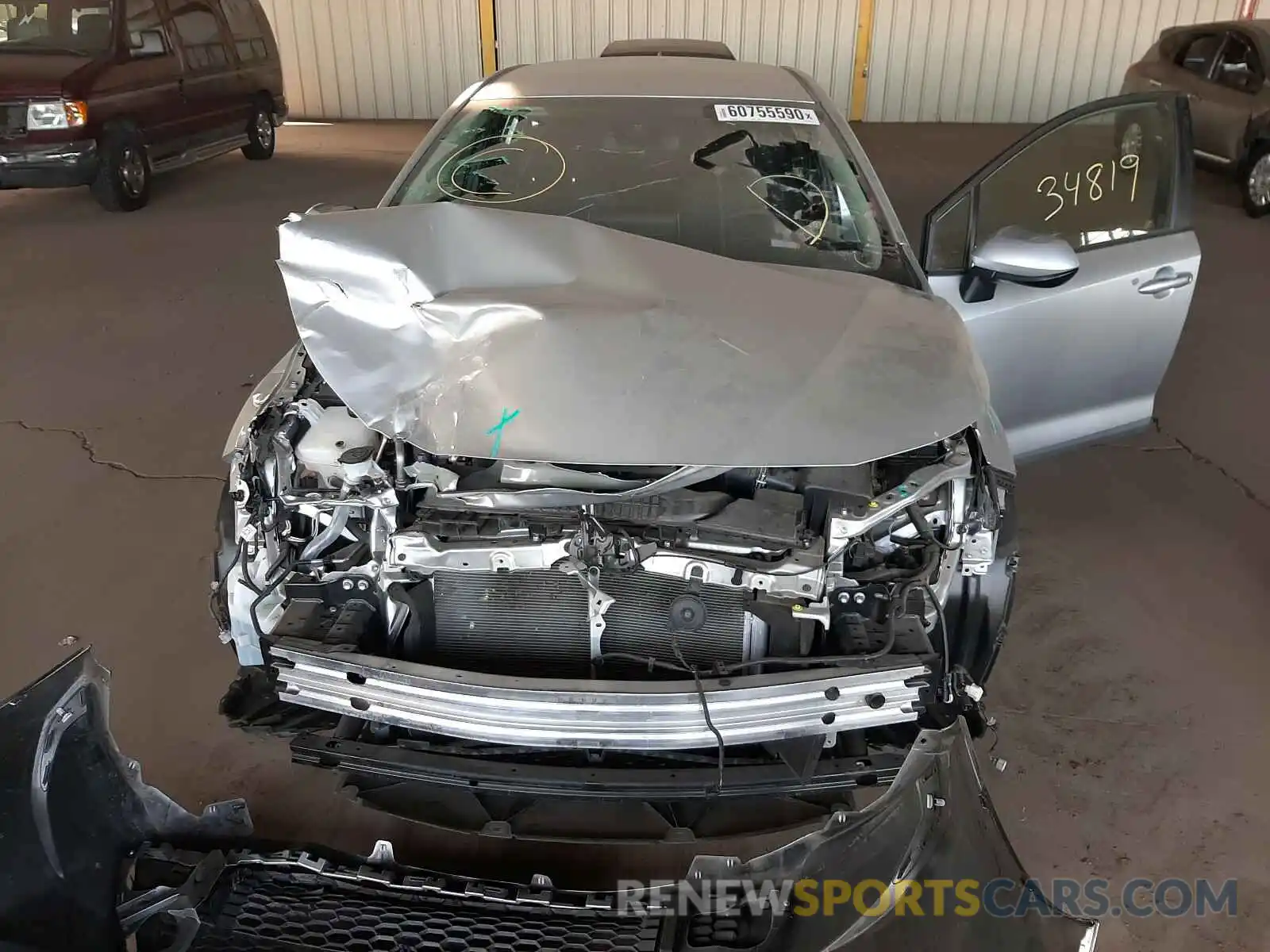 7 Photograph of a damaged car JTDEPRAE8LJ044441 TOYOTA COROLLA 2020