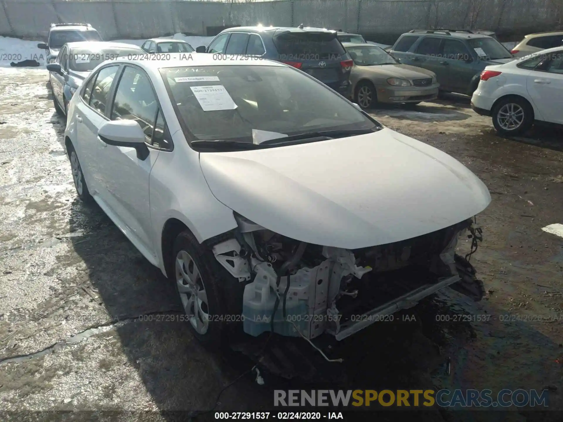 1 Photograph of a damaged car JTDEPRAE8LJ044469 TOYOTA COROLLA 2020