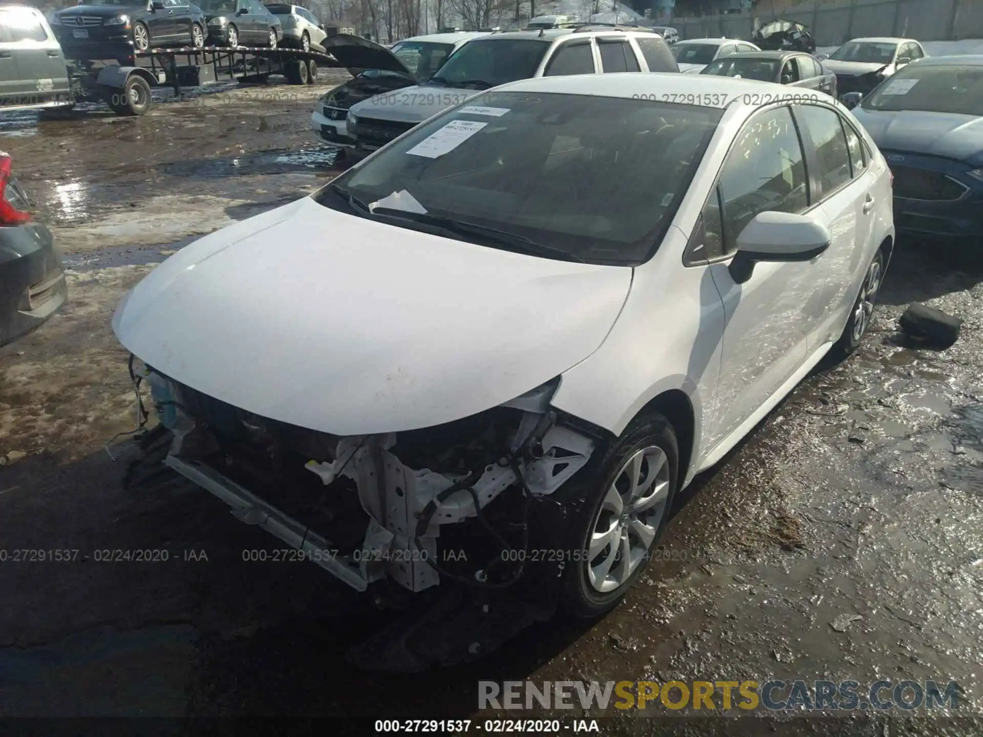 2 Photograph of a damaged car JTDEPRAE8LJ044469 TOYOTA COROLLA 2020