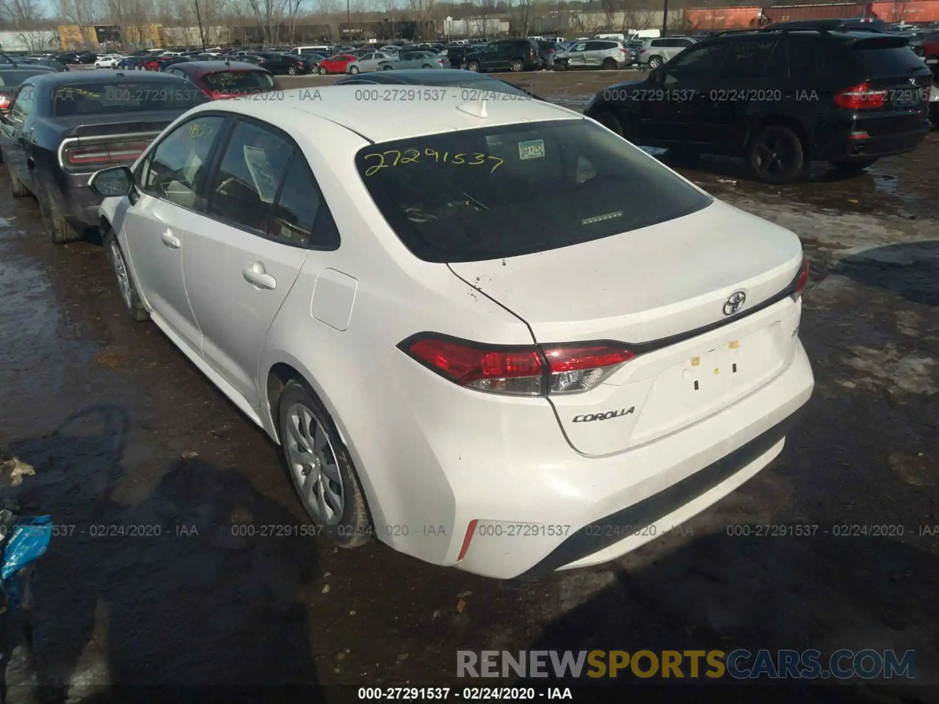 3 Photograph of a damaged car JTDEPRAE8LJ044469 TOYOTA COROLLA 2020