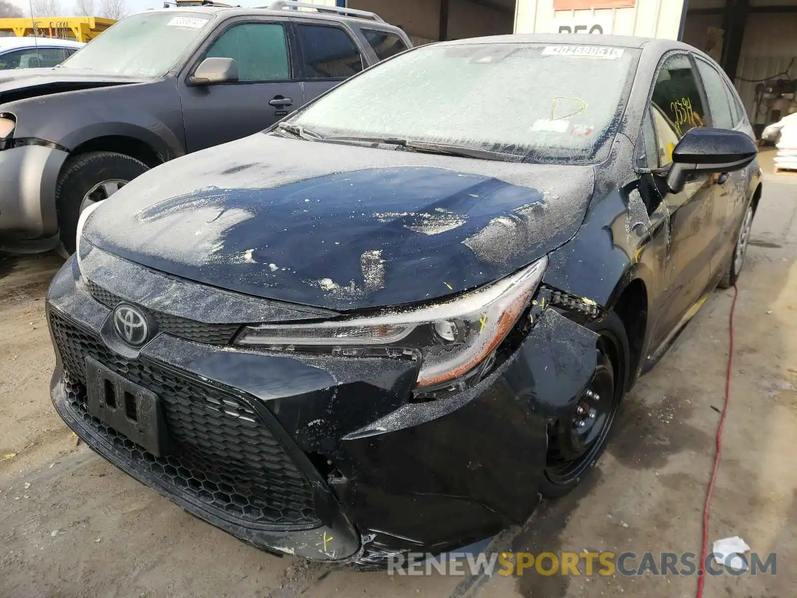 2 Photograph of a damaged car JTDEPRAE8LJ044746 TOYOTA COROLLA 2020