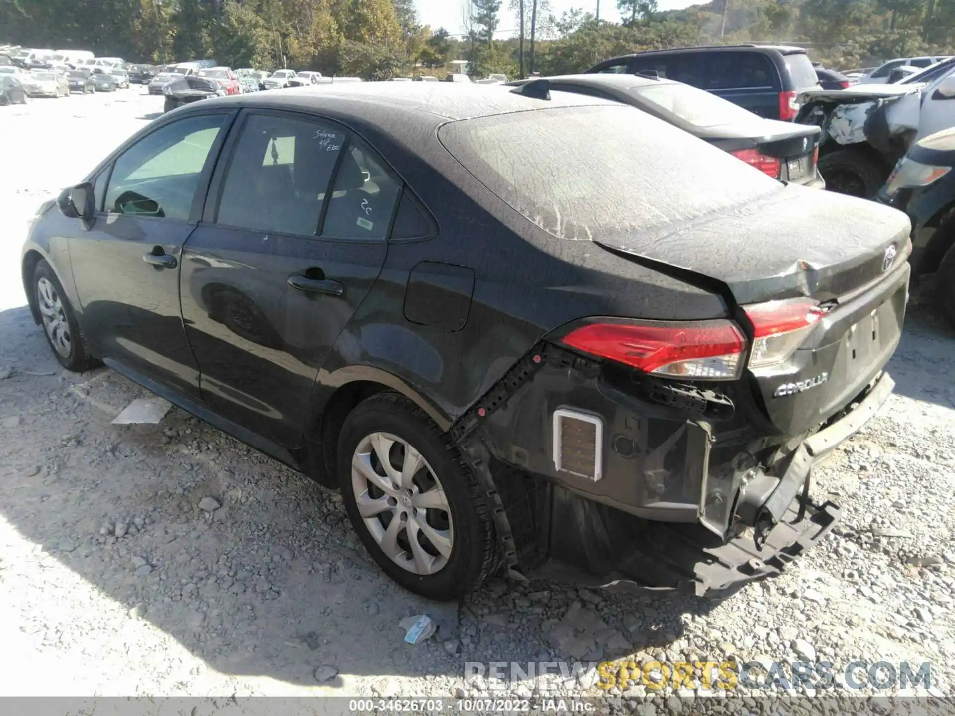 3 Photograph of a damaged car JTDEPRAE8LJ044939 TOYOTA COROLLA 2020