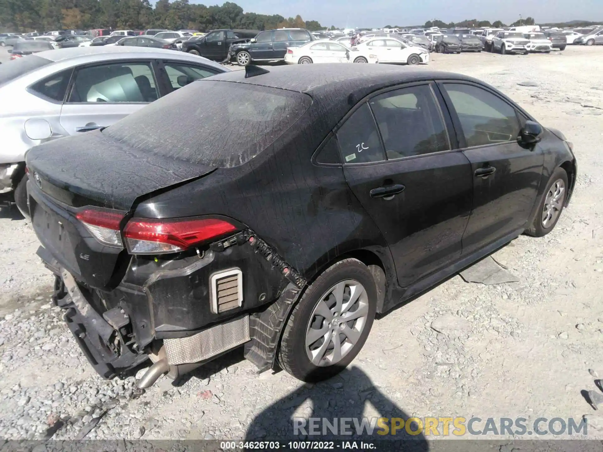 4 Photograph of a damaged car JTDEPRAE8LJ044939 TOYOTA COROLLA 2020