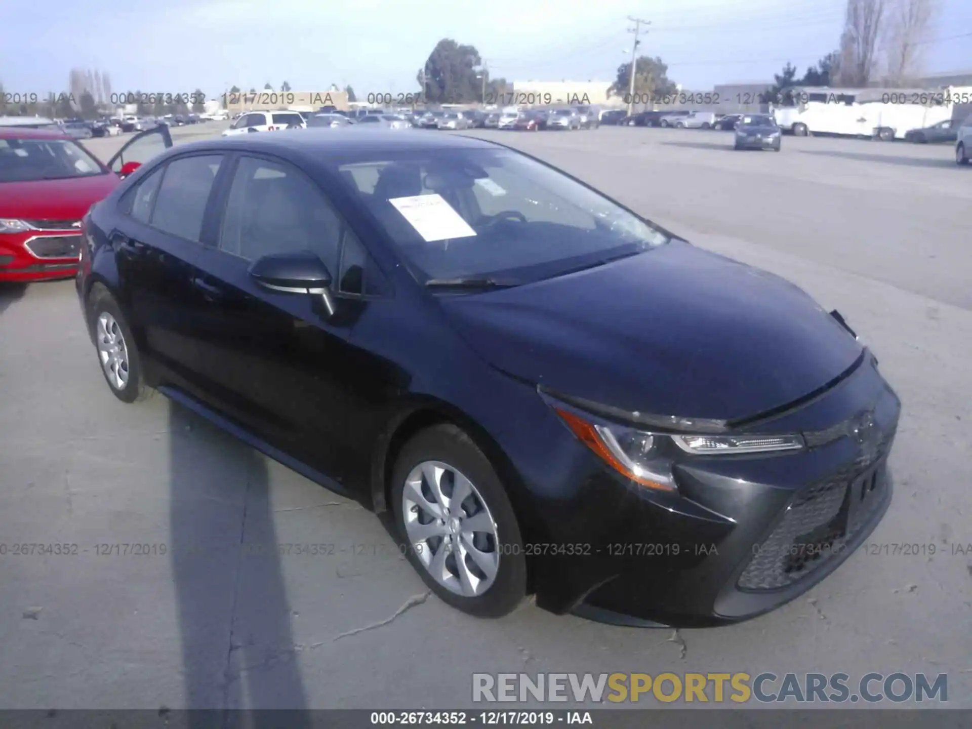 1 Photograph of a damaged car JTDEPRAE8LJ045153 TOYOTA COROLLA 2020