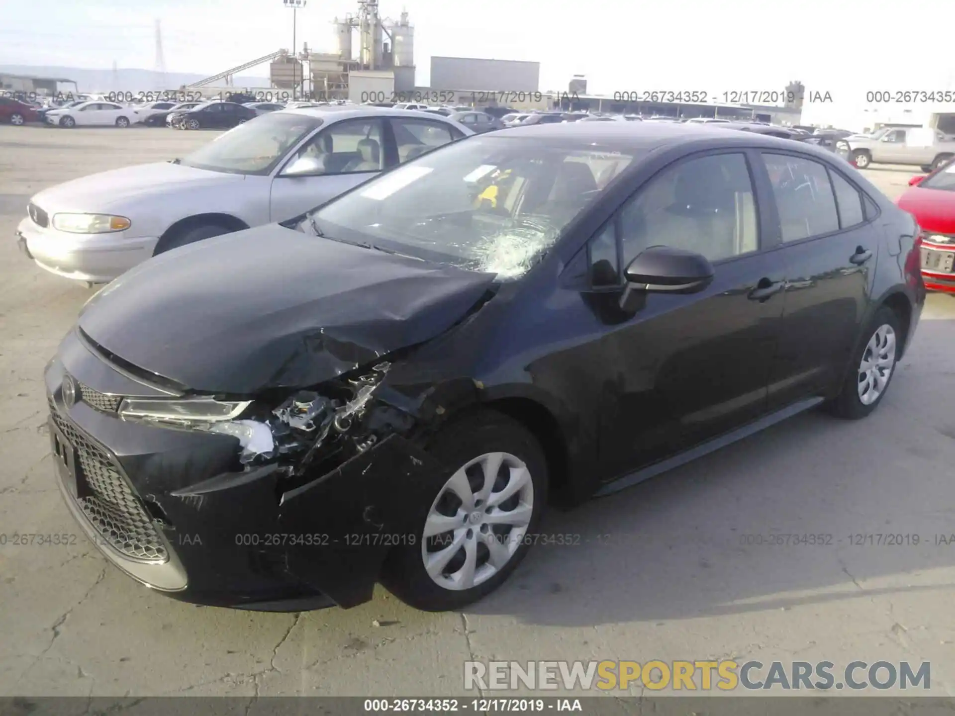 2 Photograph of a damaged car JTDEPRAE8LJ045153 TOYOTA COROLLA 2020