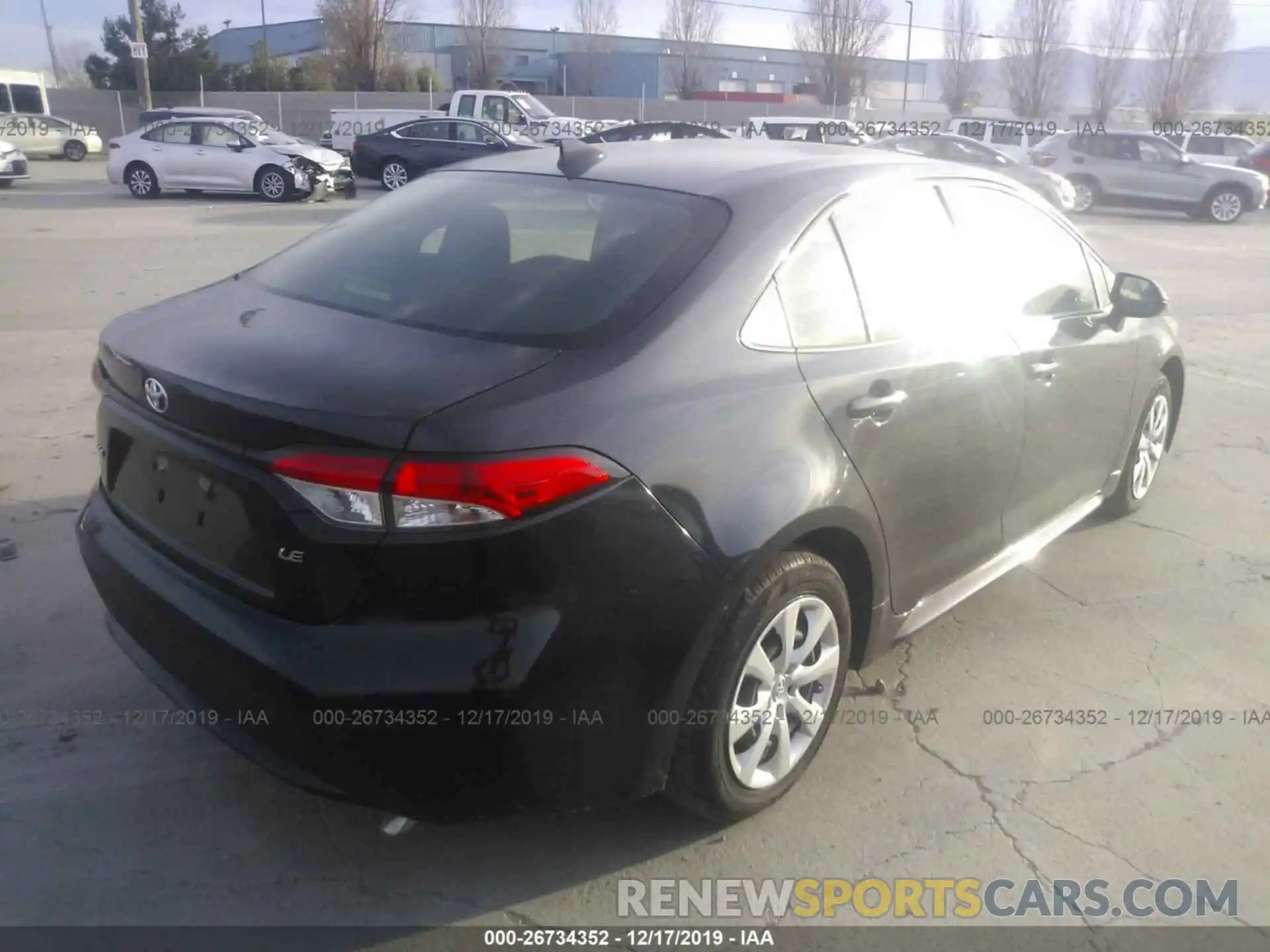 4 Photograph of a damaged car JTDEPRAE8LJ045153 TOYOTA COROLLA 2020