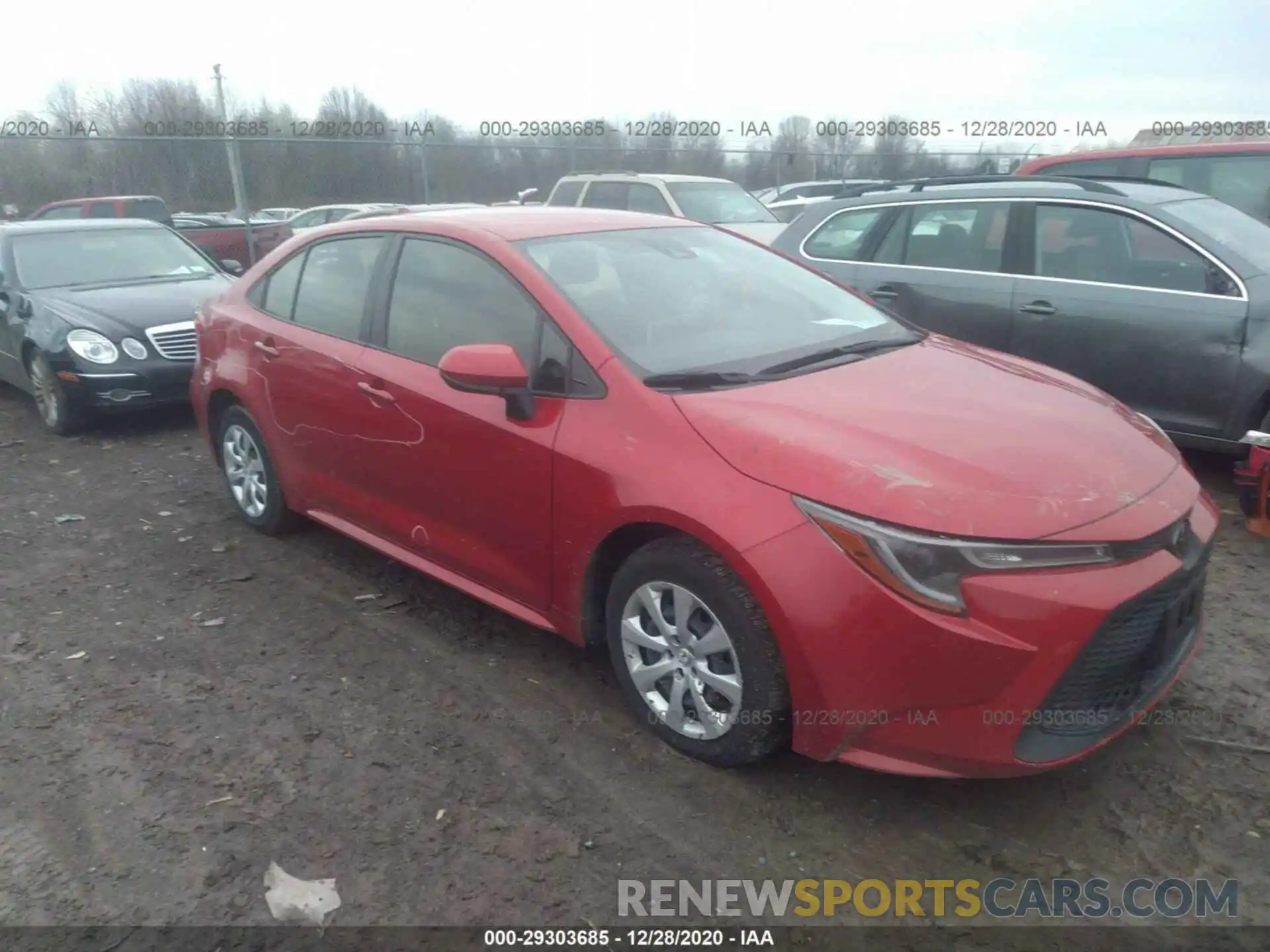 1 Photograph of a damaged car JTDEPRAE8LJ045458 TOYOTA COROLLA 2020