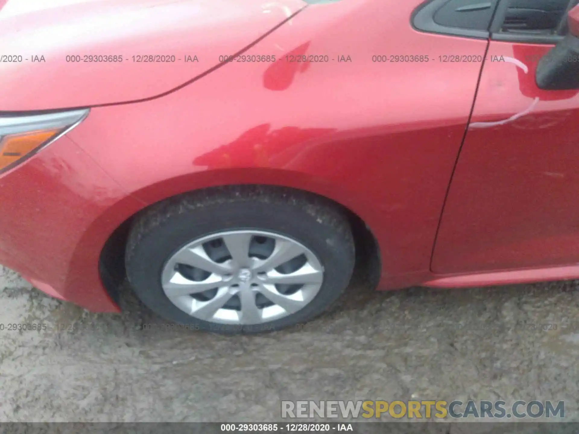 12 Photograph of a damaged car JTDEPRAE8LJ045458 TOYOTA COROLLA 2020