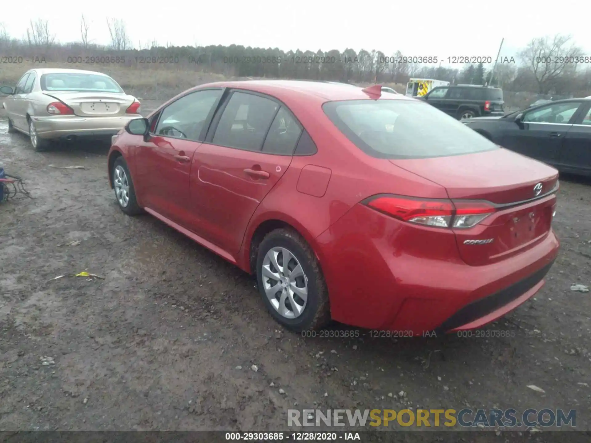 3 Photograph of a damaged car JTDEPRAE8LJ045458 TOYOTA COROLLA 2020