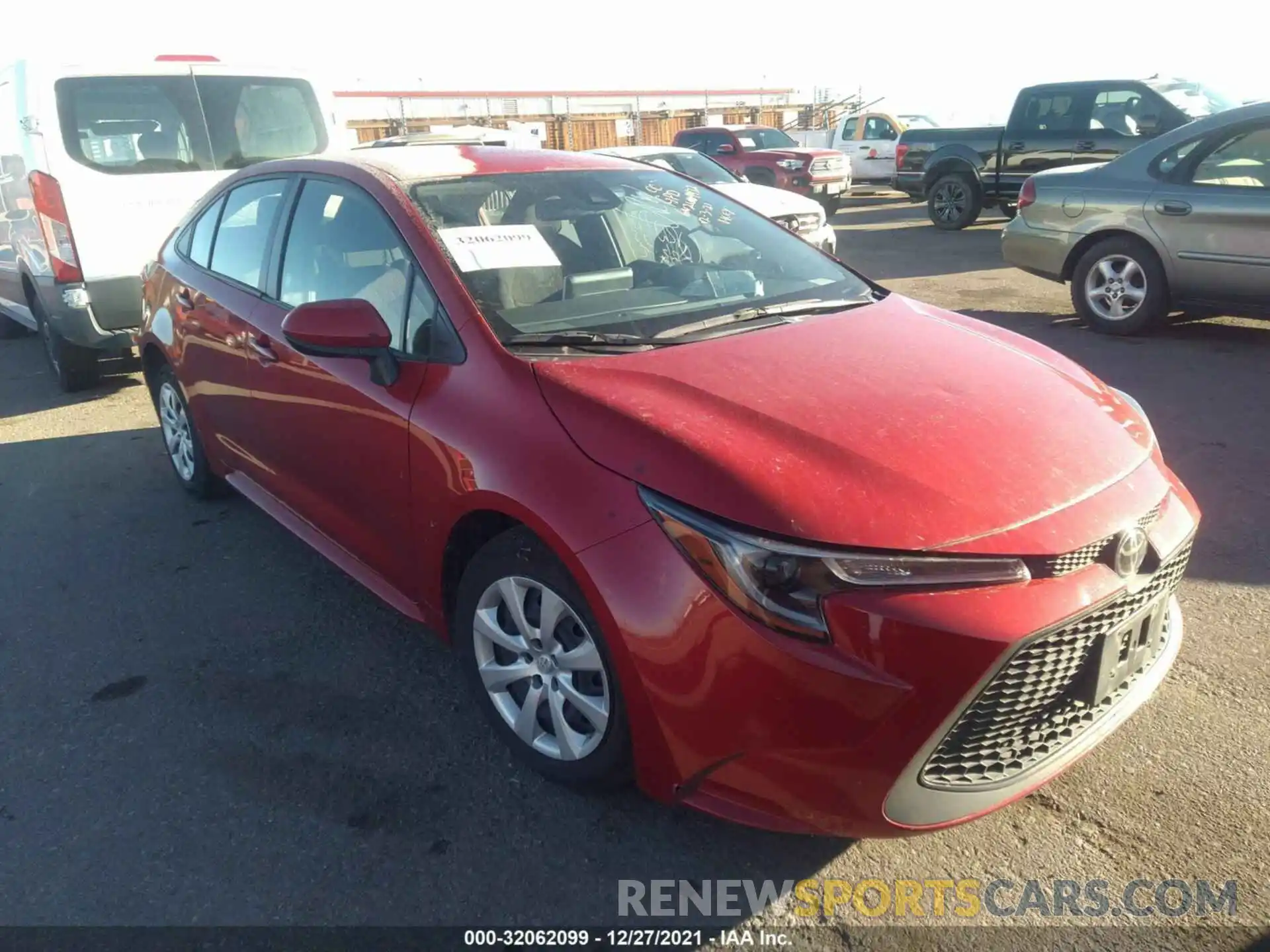 1 Photograph of a damaged car JTDEPRAE8LJ045797 TOYOTA COROLLA 2020