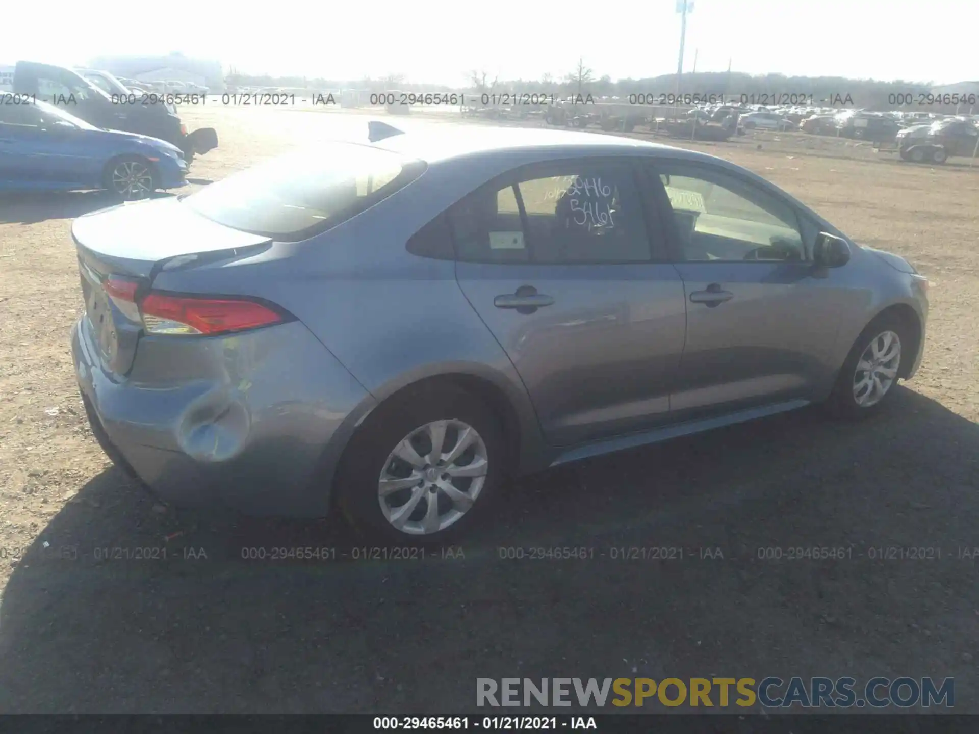 4 Photograph of a damaged car JTDEPRAE8LJ045816 TOYOTA COROLLA 2020