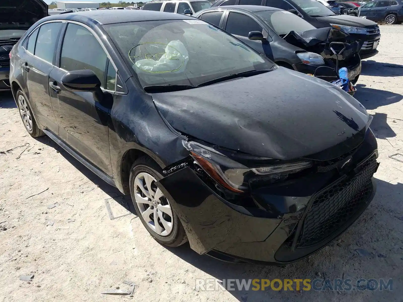 1 Photograph of a damaged car JTDEPRAE8LJ045881 TOYOTA COROLLA 2020