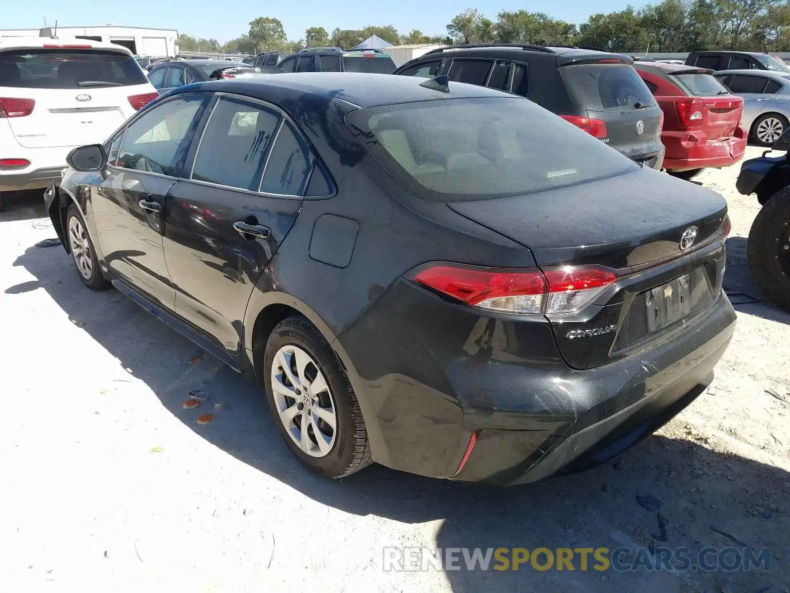 3 Photograph of a damaged car JTDEPRAE8LJ045881 TOYOTA COROLLA 2020